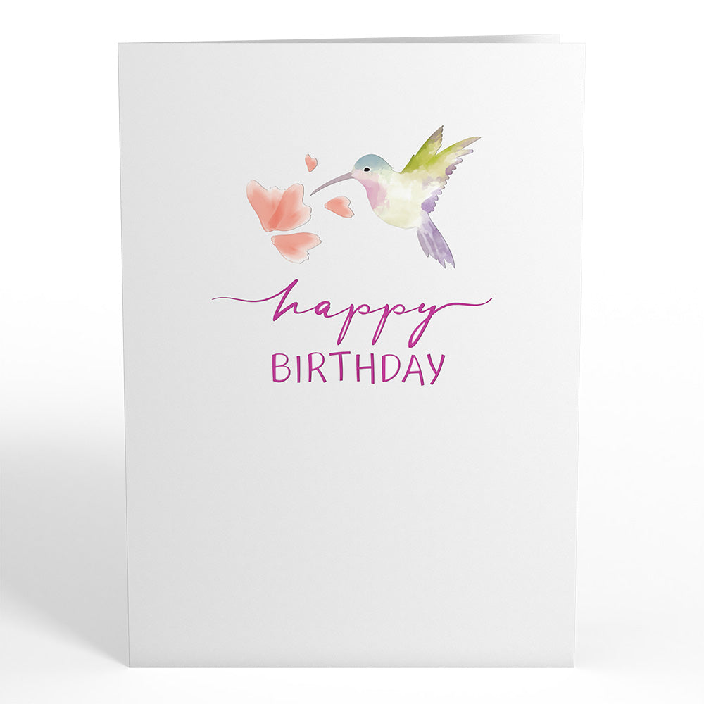 Birthday Hummingbird Pop-Up Card、mySite、solidvoid