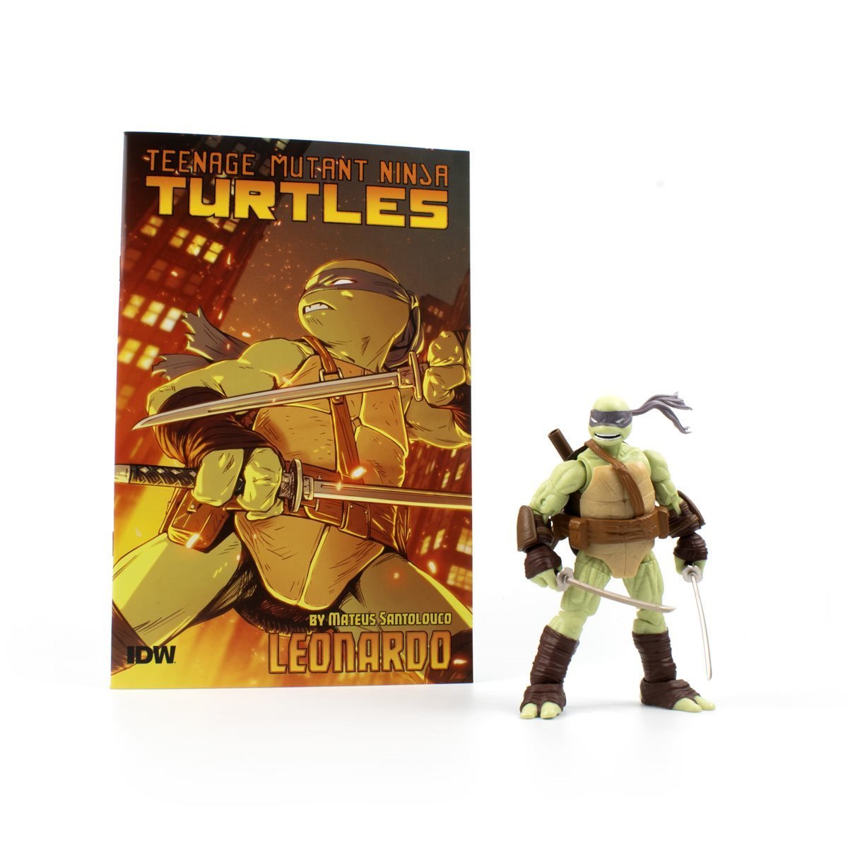 Teenage Mutant Ninja Turtles BST AXN IDW Leonardo (Figure and Comic Set)、mySite、hgirdovlk