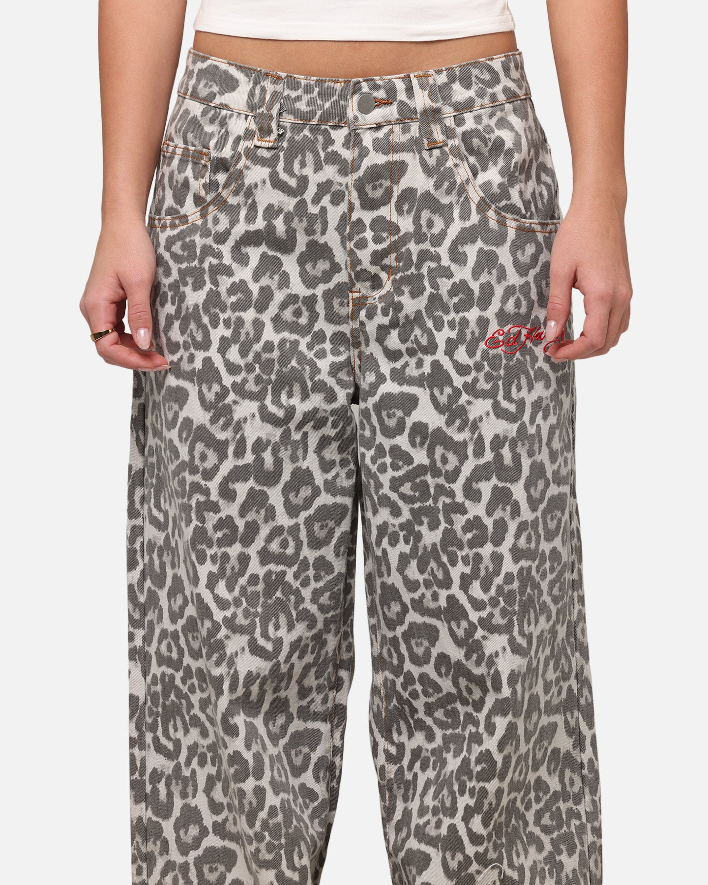 Ed Hardy Women's Leopard Jeans Leopard、mySite、zt4zffjzw