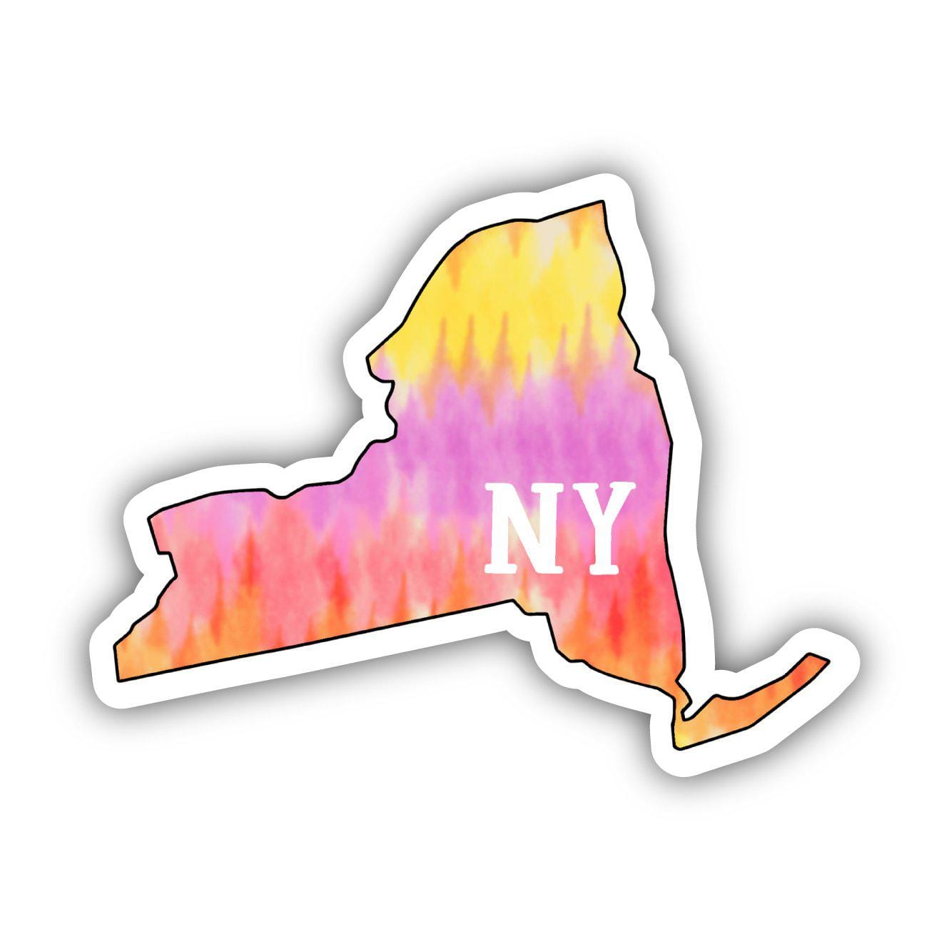  New York Tie Dye Stripes Sticker、mySite、elrpsem3k