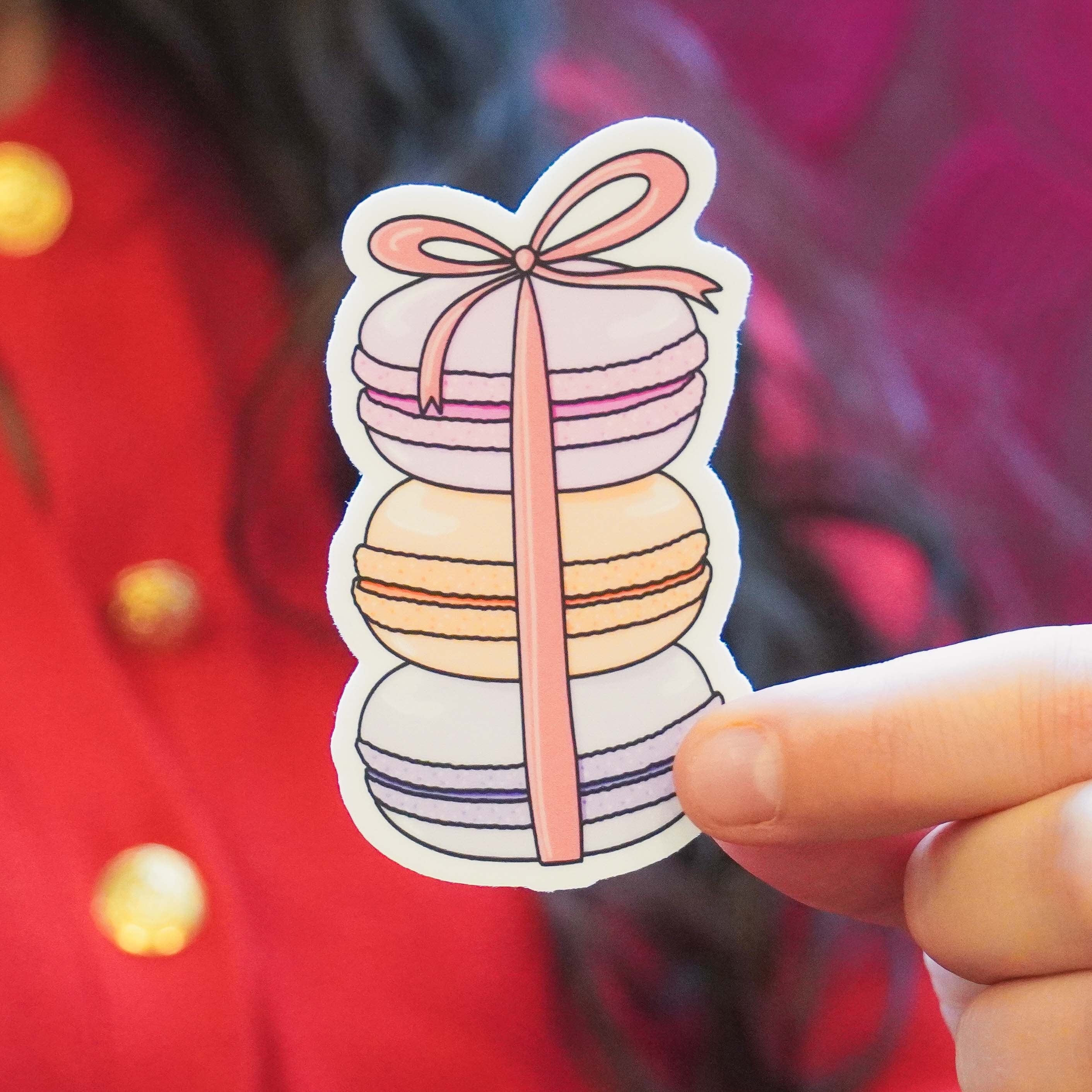  Macarons With A Bow Sticker、mySite、elrpsem3k