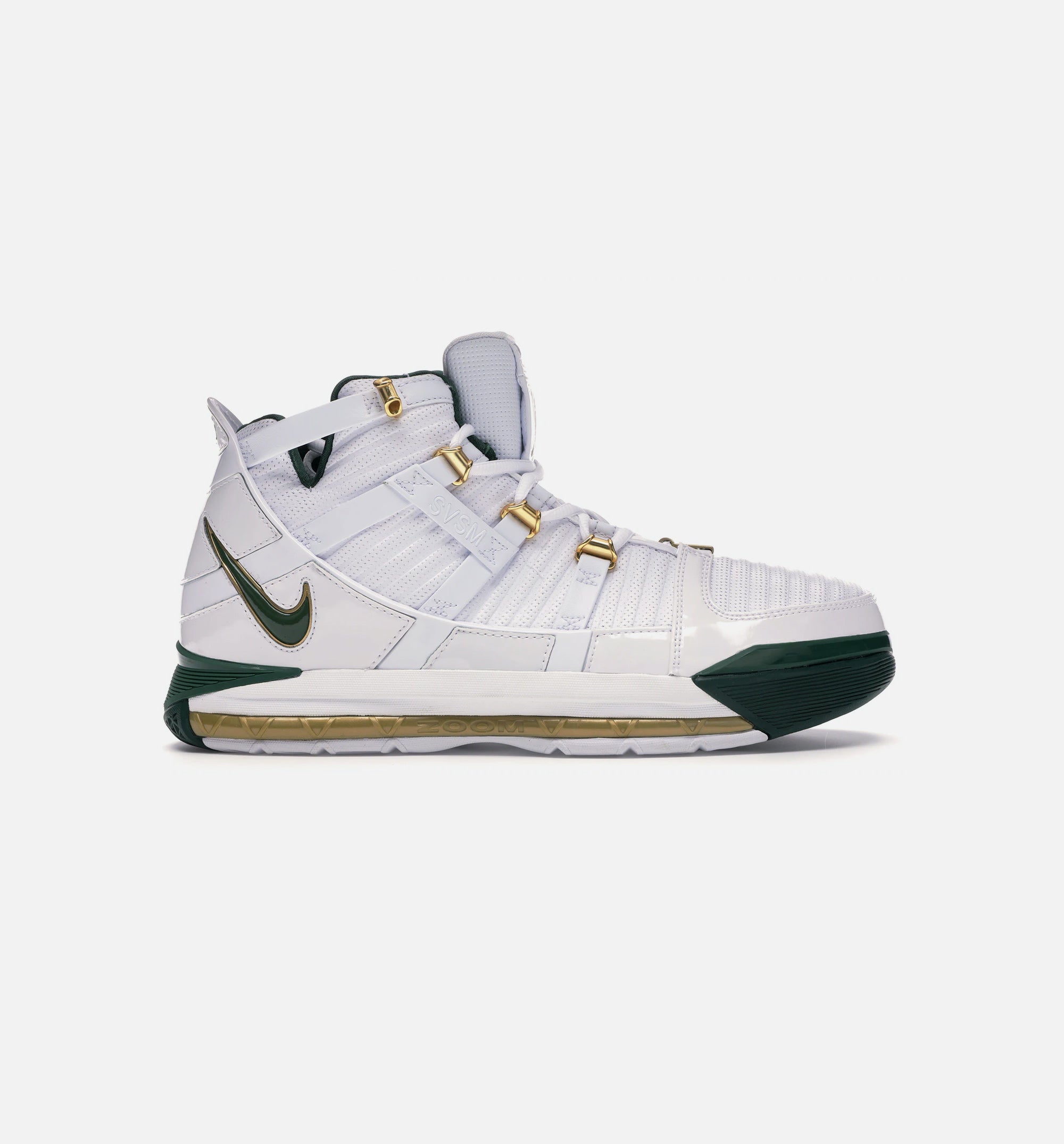 Lebron 3 QS Svsm Home Mens Basketball Shoe - White/Deep Forest-Gold Dust、mySite、dreamappss