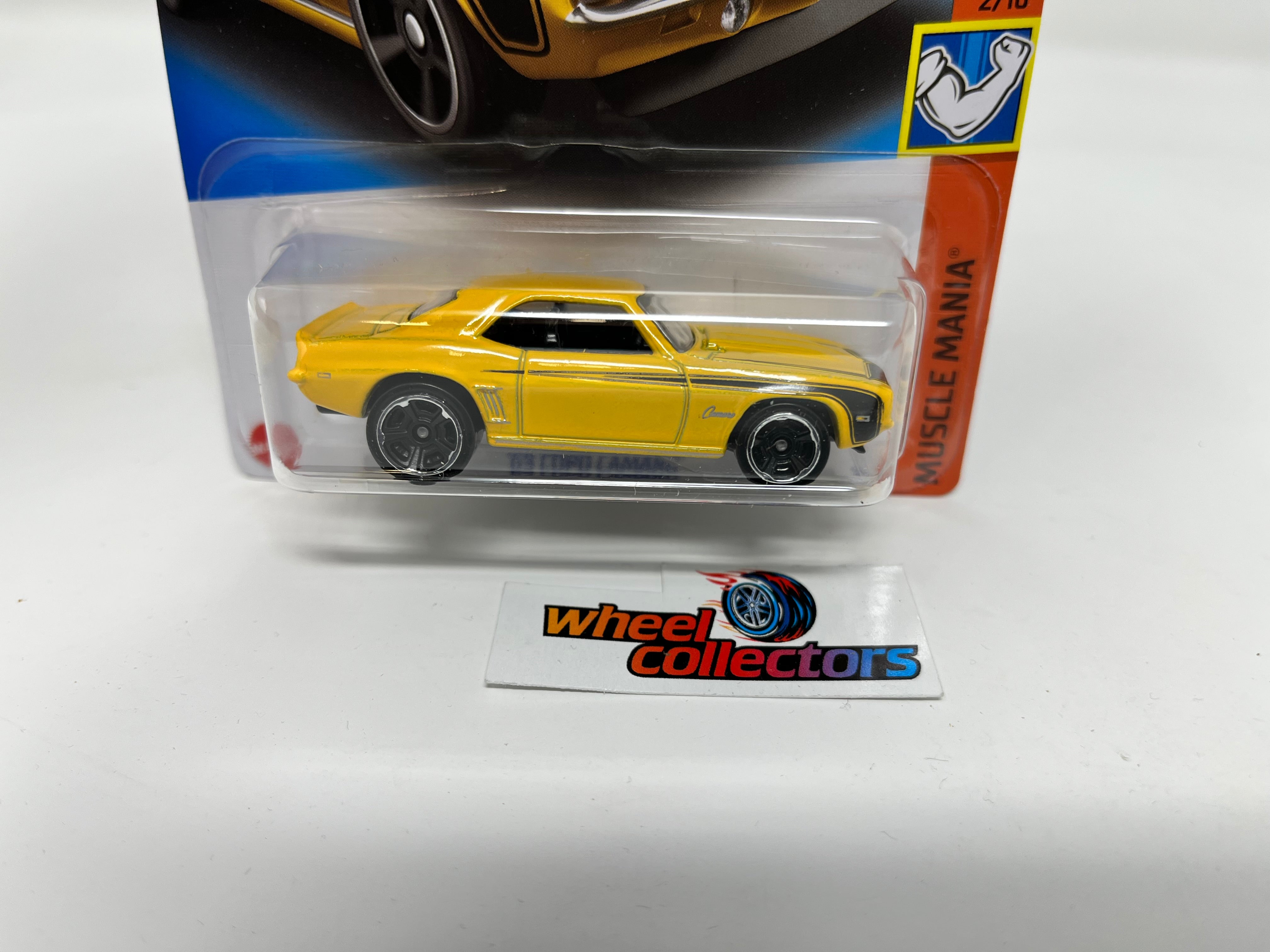 '69 Copo Camaro #193 * Yellow * 2022 Hot Wheels USA Card、mySite、hgirdovlk