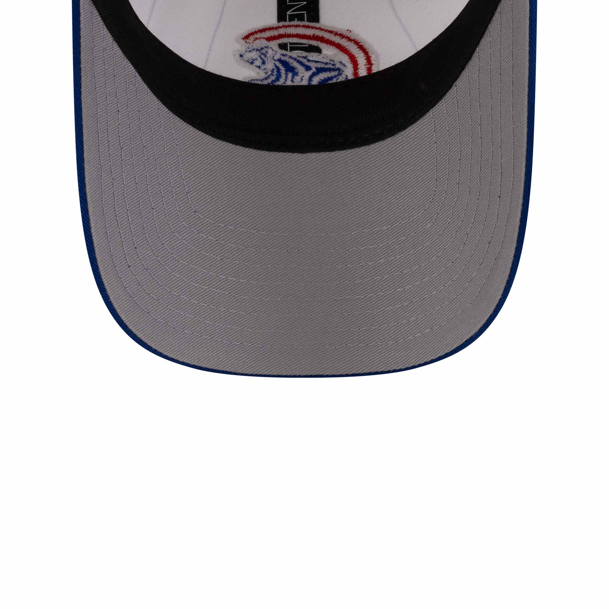 Chicago Cubs New Era 9FORTY Women's White Pinstripe Walking Bear Adjustable Cap、mySite、vikingsvslions