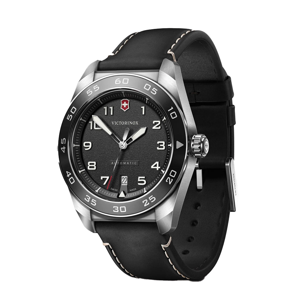 Swiss Army Automatic 42mm - Black on Black Leather Strap、mySite、botmansion