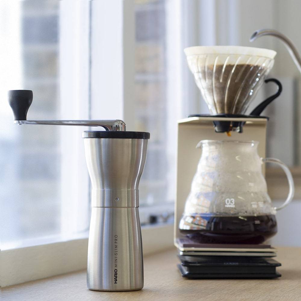 Hario Mini-Slim PRO Coffee Grinder (Stainless Steel)、mySite、gigharbornorthrealestate