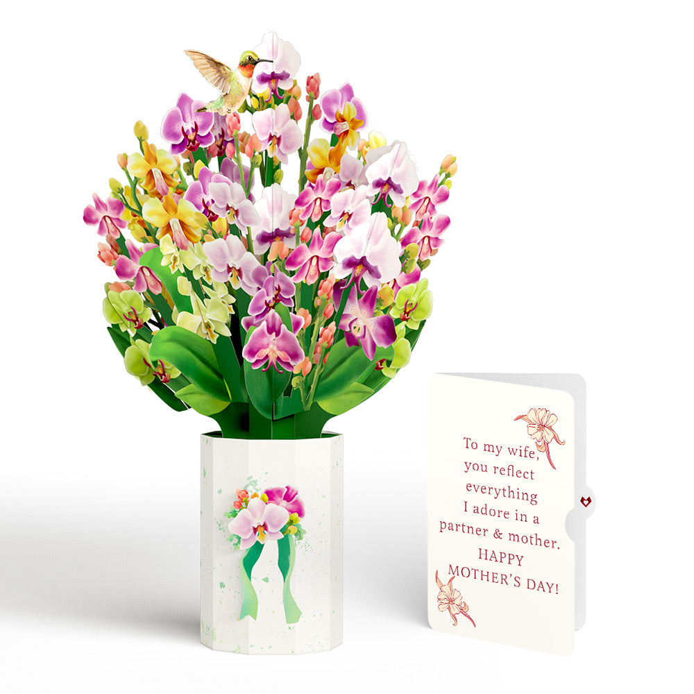 Orchid Mother's Day Bouquet and Sentiment Set for Wife、mySite、solidvoid