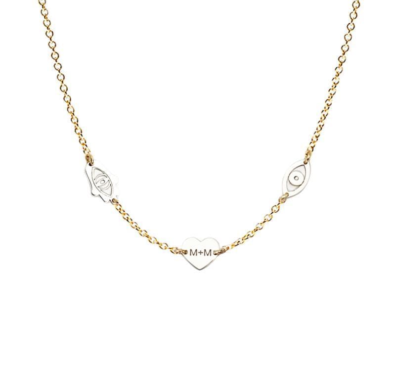 Good Luck Minis Necklace - (Sterling Silver, Gold-Plated, or Two-Tone)、mySite、topwebapps