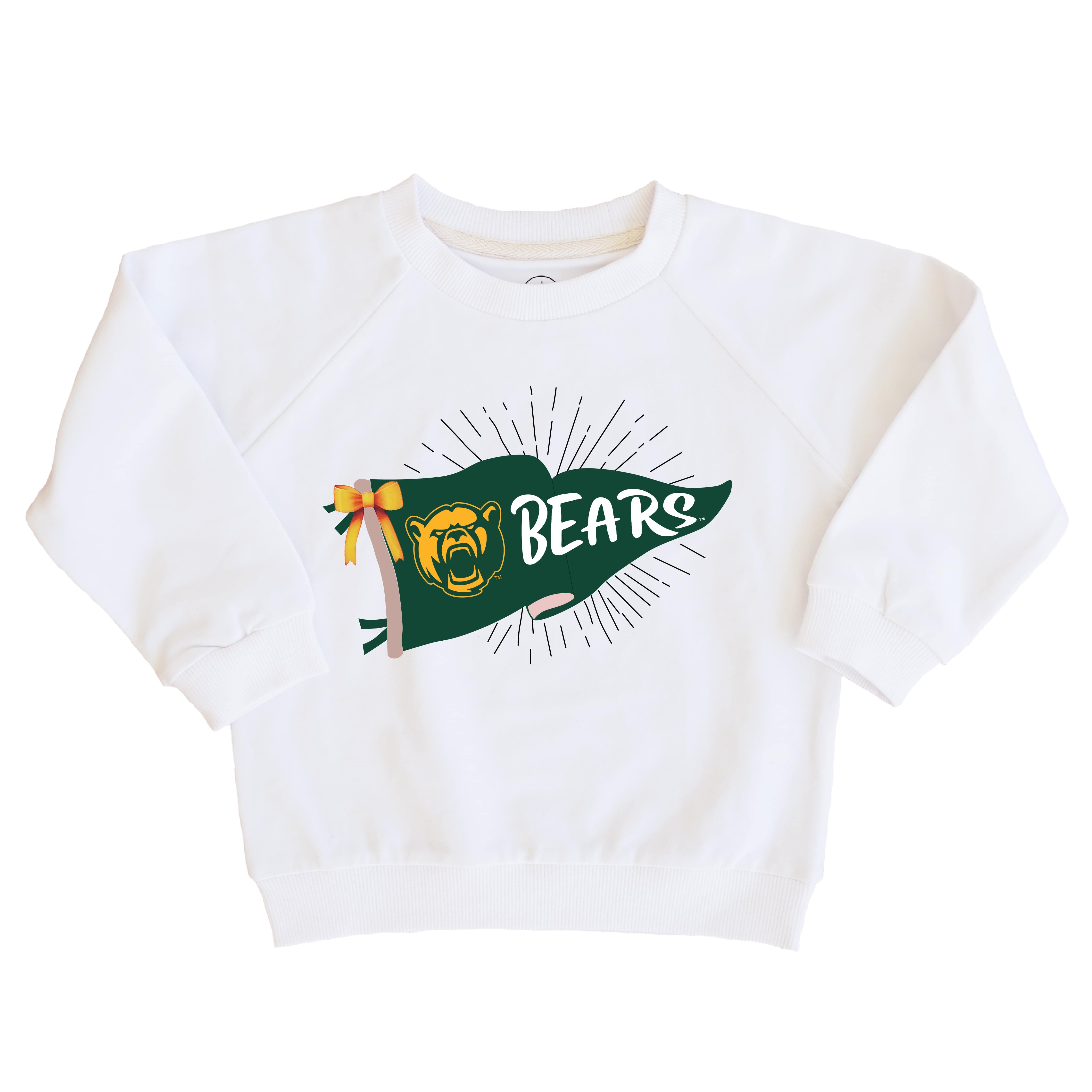  Baylor University | Footballs & Bows Kids Graphic Sweatshirts、mySite、layawaytickets