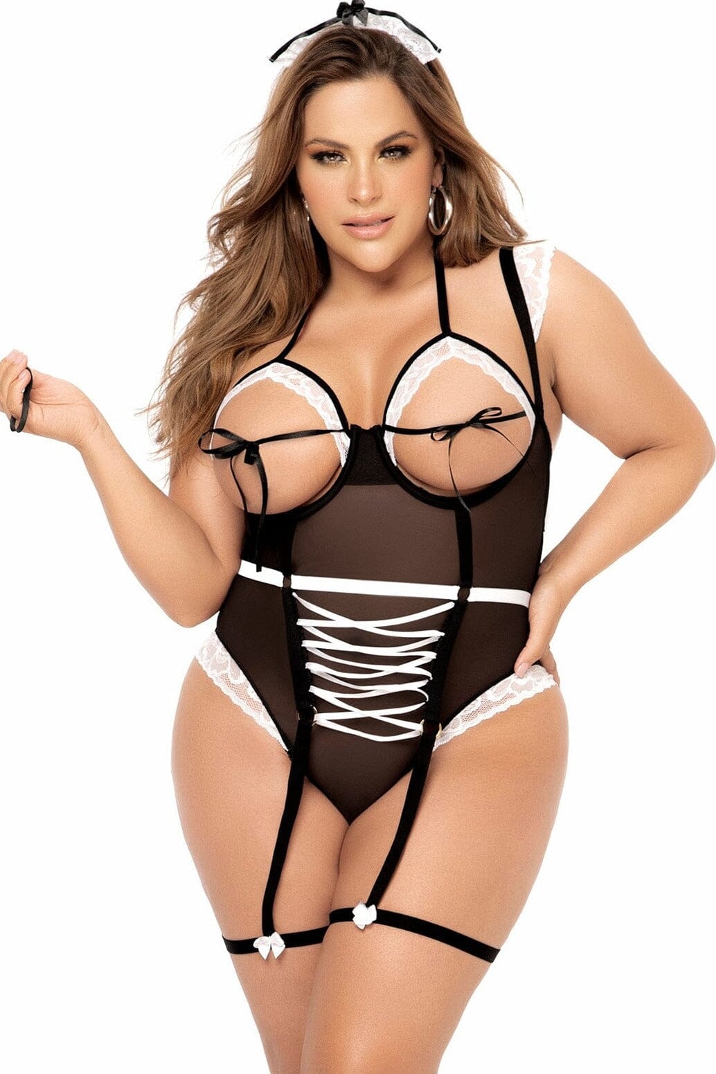 Plus Size Sexy French Maid Costume、mySite、bengalsvssteelers