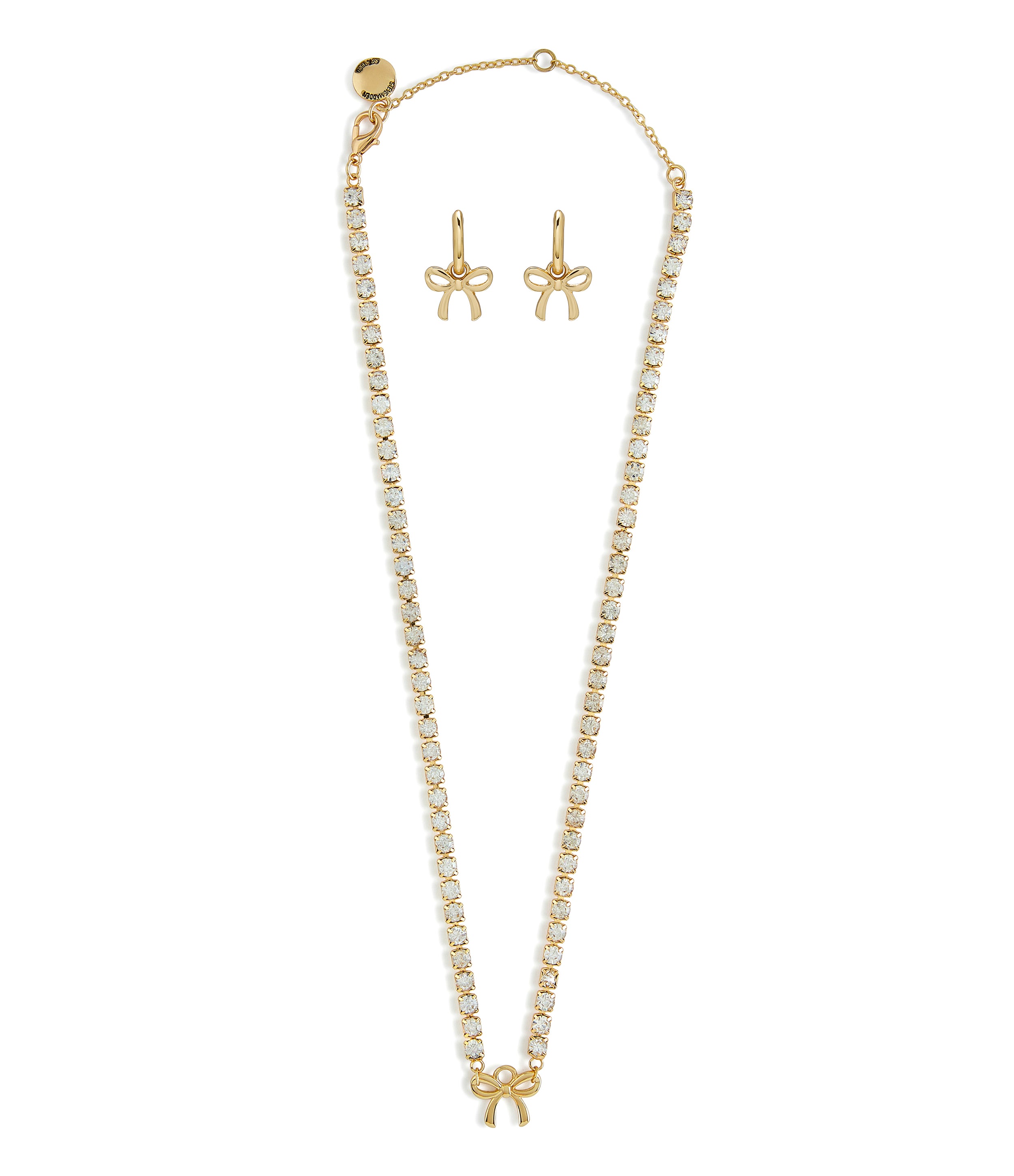 BOW NECKLACE SET PEARL GOLD、mySite、dreamappss