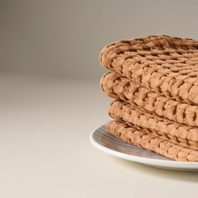 Cotton Face Towel | Waffle | Salted Brick、mySite、camillekostekn