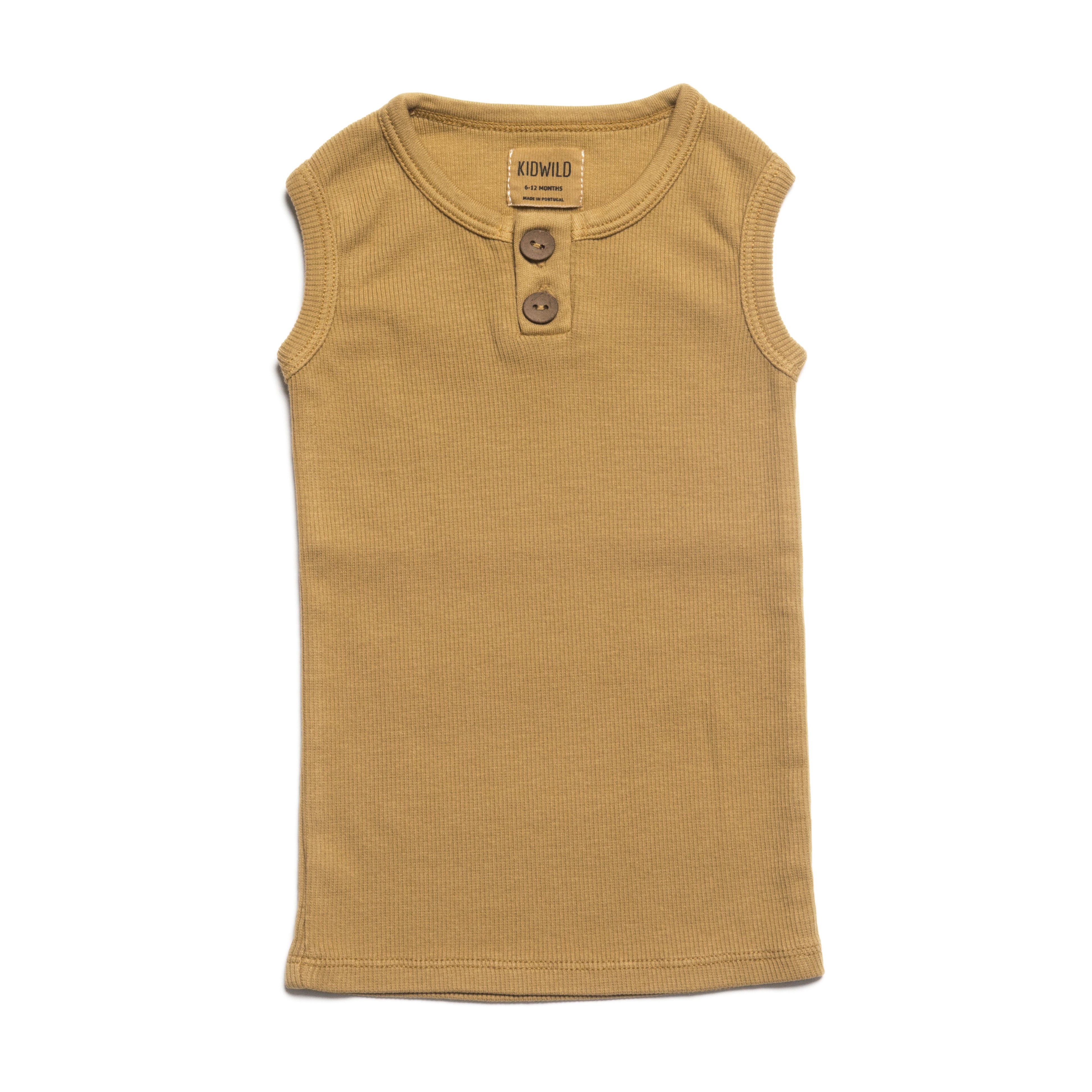 Organic Vintage Henley Tank - Ochre、mySite、g9winljtr