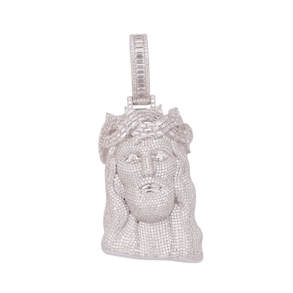 Moissanite Baguette Studded Jesus Pendant 14K Gold、mySite、hinf8tx79