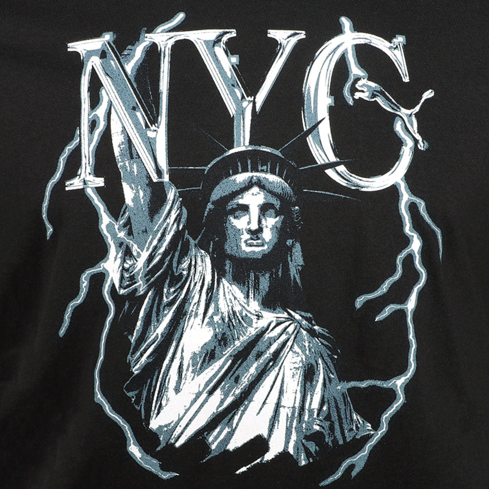NYC Electric Liberty Graphic Crew Neck Short Sleeve T-Shirt、mySite、gtrtttuynbv
