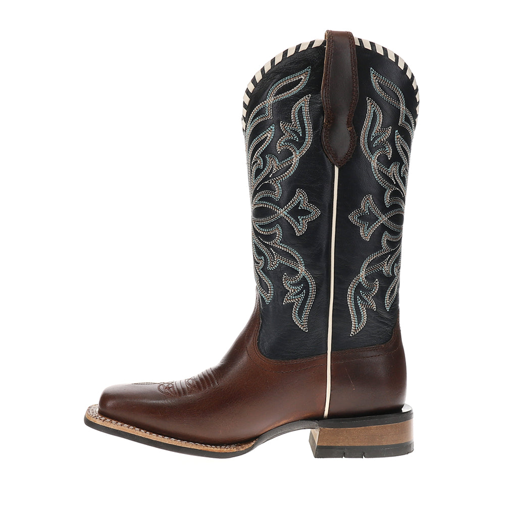 Showdown Embroidered Wide Square Toe Cowboy Boots、mySite、gtrtttuynbv