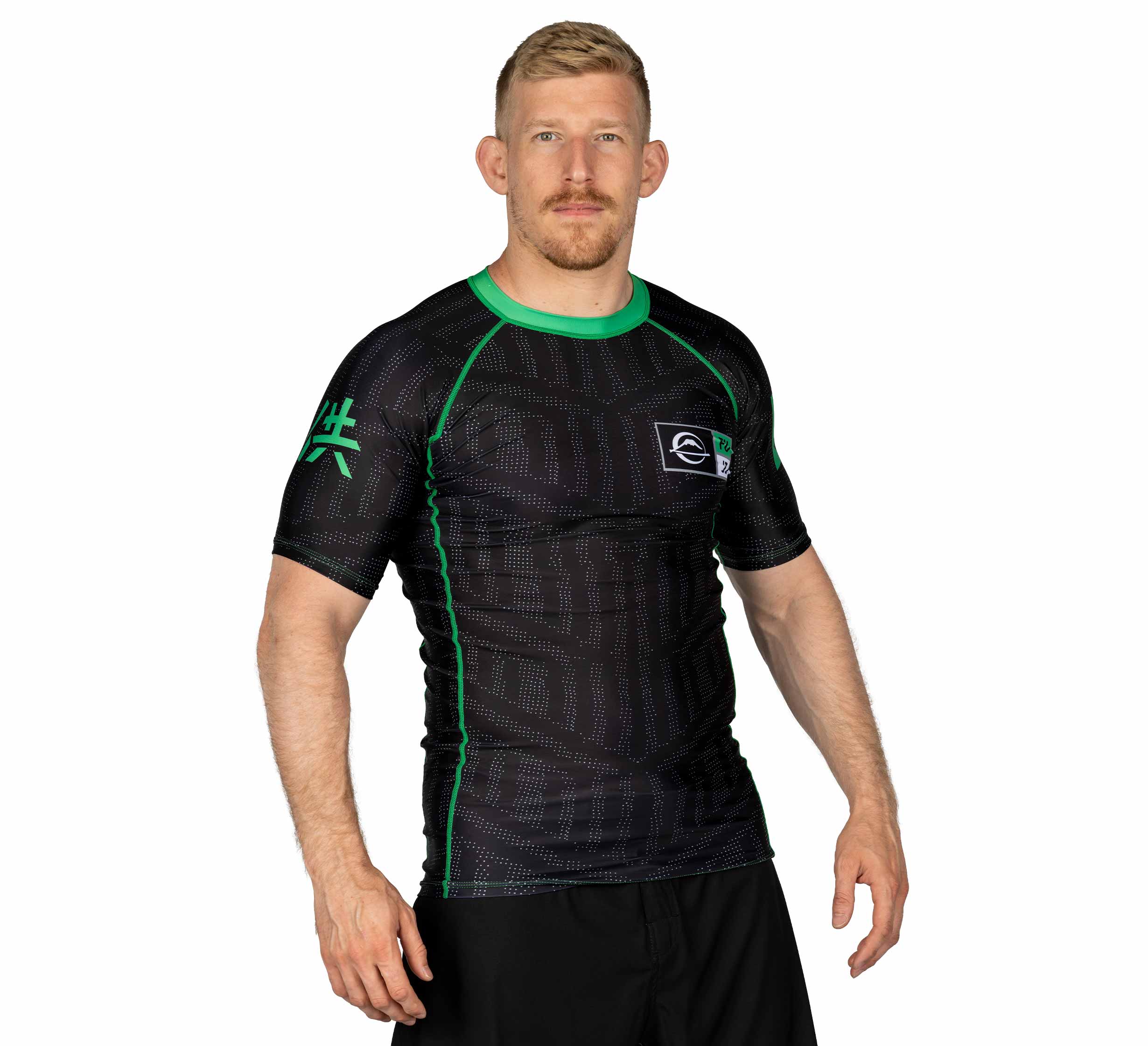 Team FUJI Short Sleeve Rashguard Green、mySite、gigharbornorthrealestate