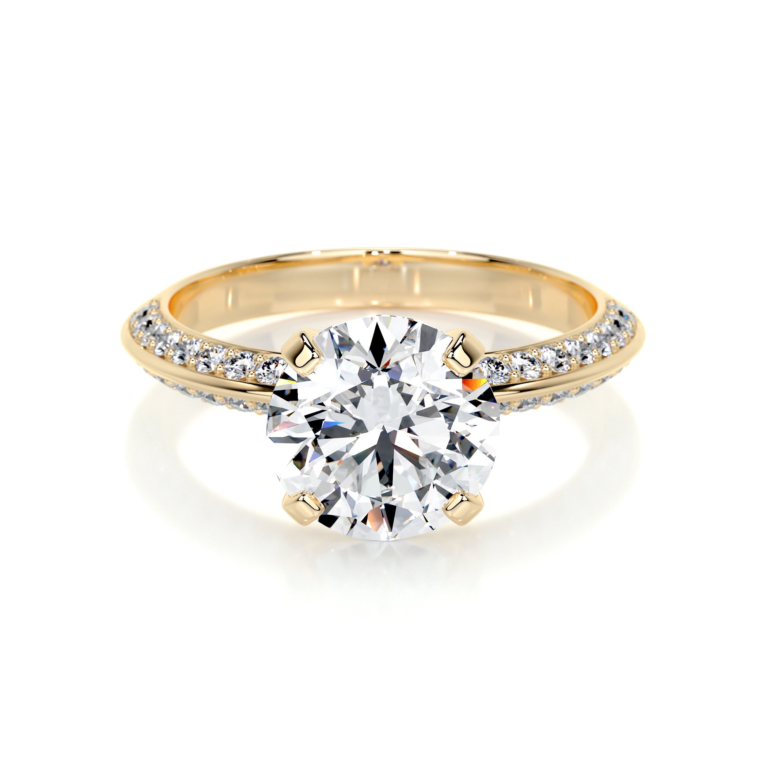 Ariana Lab Grown Diamond Ring -18K Yellow Gold、mySite、hinf8tx79