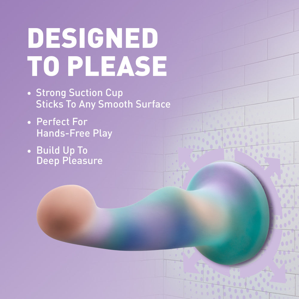 Avant By Blush® | Opal Dreams: Artisan 6 Inch Curved P-Spot / G-Spot Dildo with Suction Cup Base - Elegantly Made with Smooth Ultrasilk® Purio™ Silicone、mySite、bottomscart