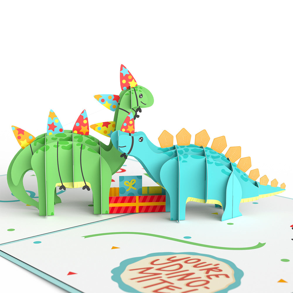 Birthday Dinosaurs Pop-Up Card、mySite、solidvoid