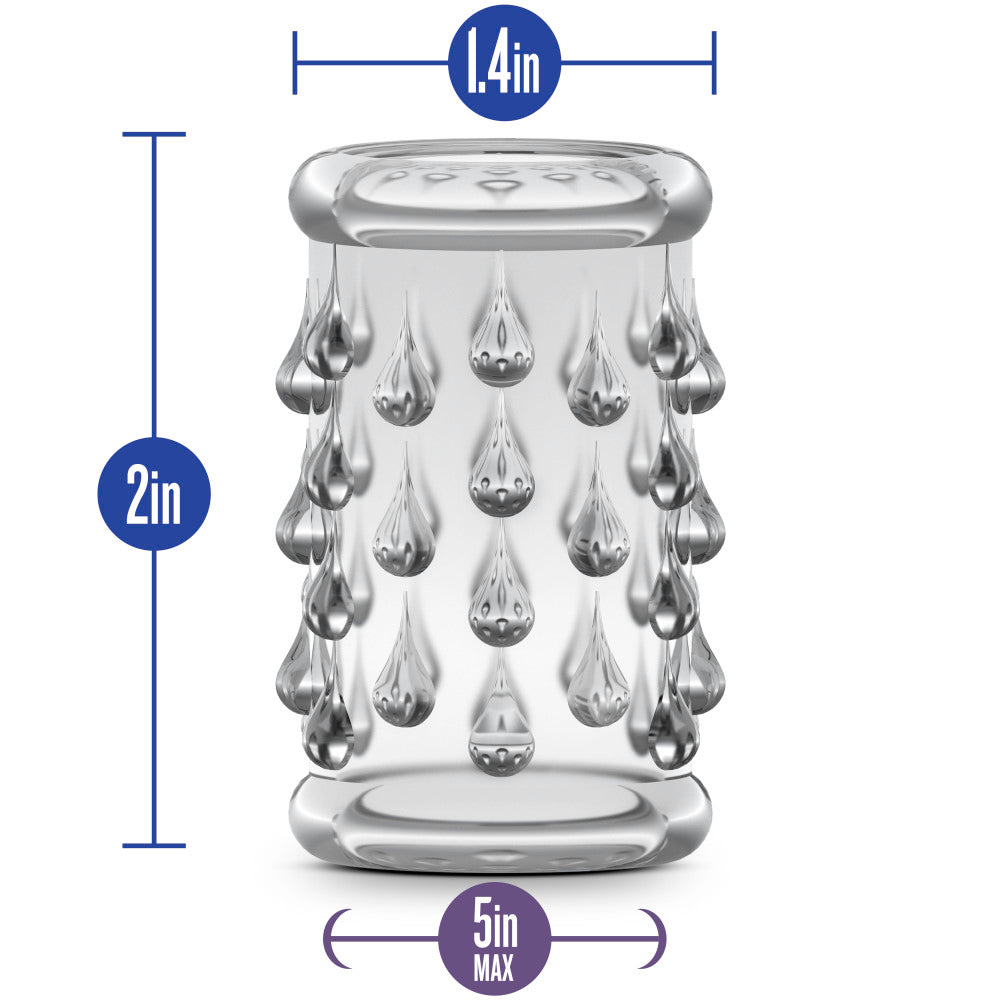 Stay Hard By Blush® | 05: Soft Ticklers Studded Clear Penis Sleeve、mySite、bottomscart