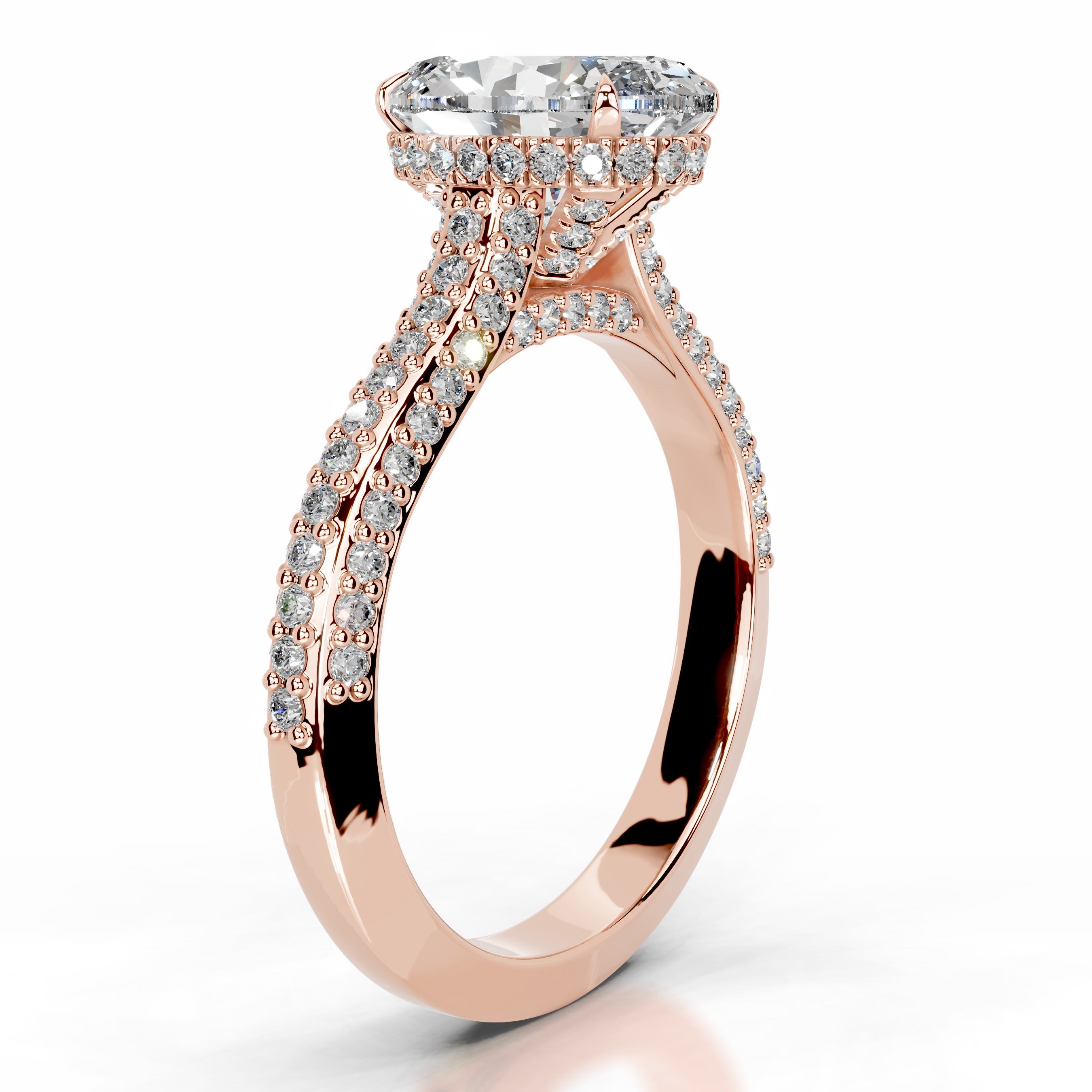 Joana Diamond Engagement Ring - 14K Rose Gold、mySite、hinf8tx79
