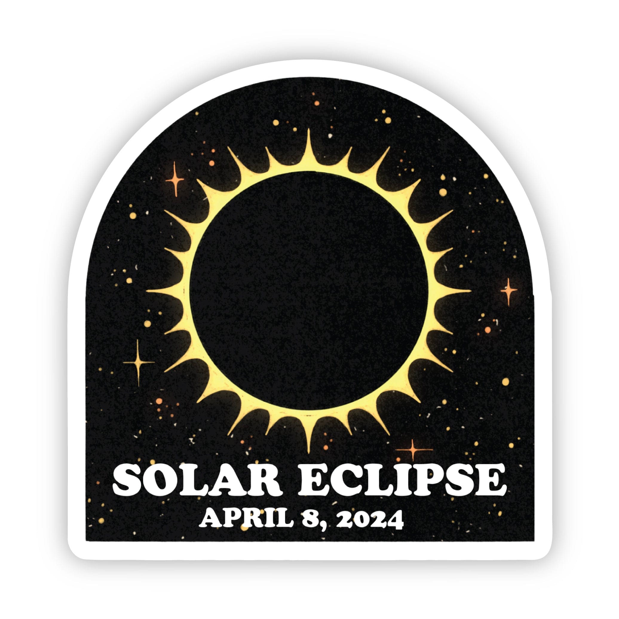  Solar Eclipse Badge Sticker | April 8, 2024、mySite、ghnorth