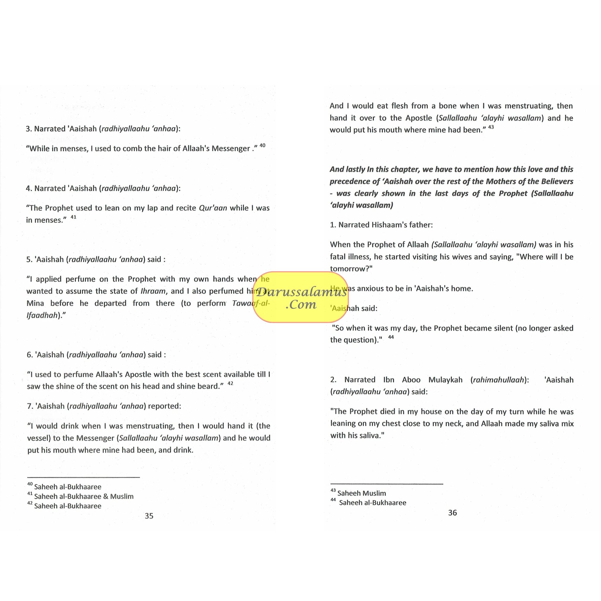 The Excellence of Aaishah the Mother of the Believers By Abu Whaeeda as-Salafee、mySite、topwebapps