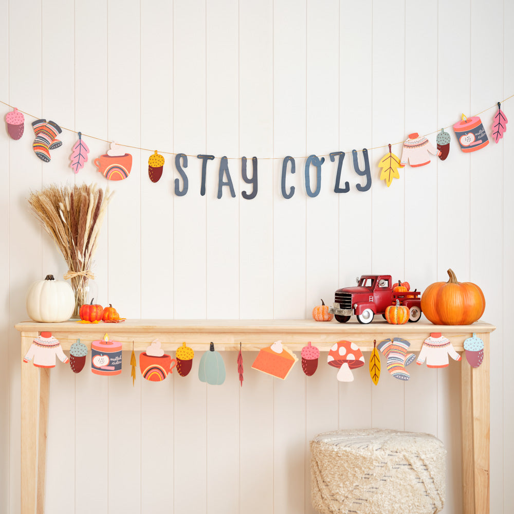 Stay Cozy Fall Garlands 8ft (2-pack)、mySite、solidvoid