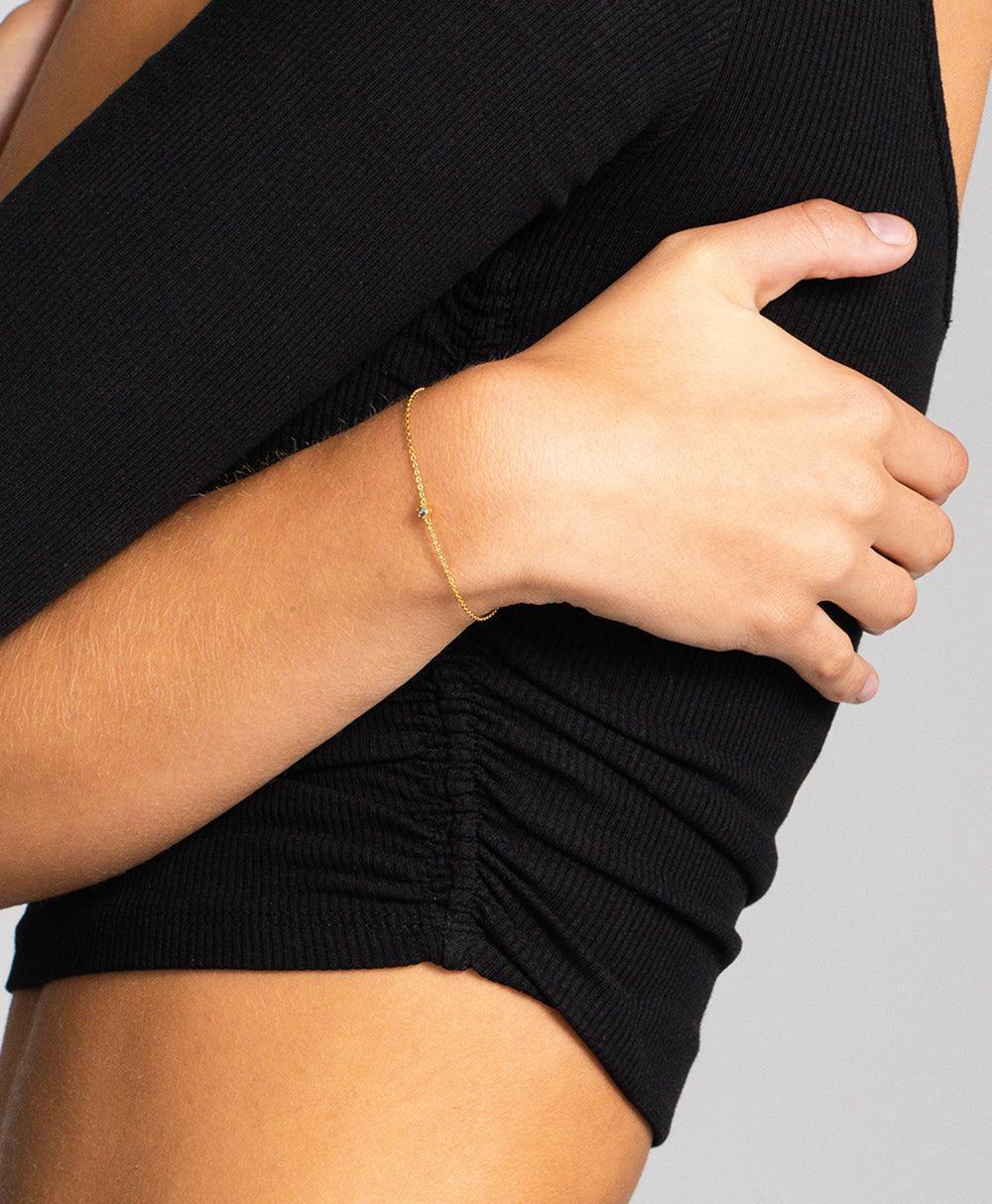 Rosa Bracelet Blue 18ct Gold Plated、mySite、botmansion