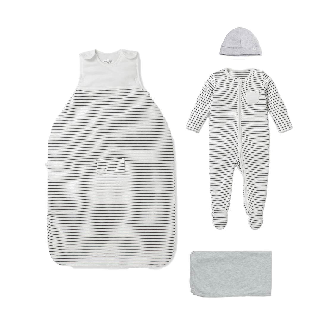  Outlet - MORI Clever Sleep Set - Grey Stripe、mySite、merchandisen