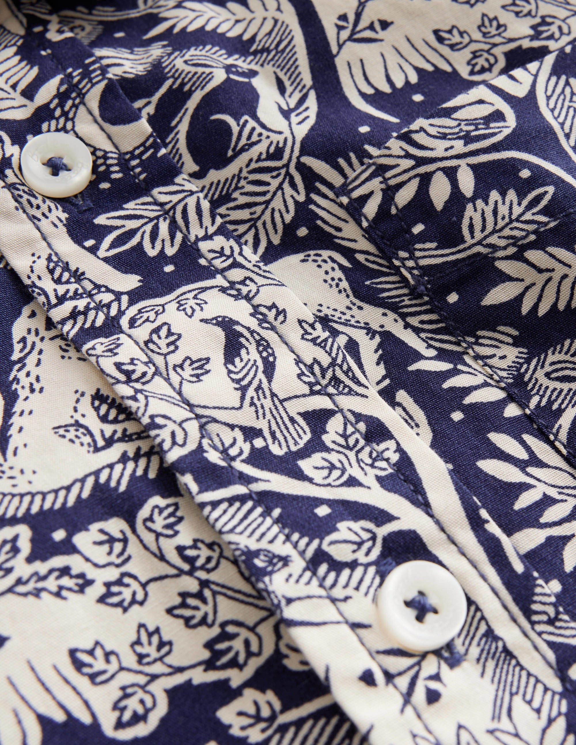  Cotton Shirt-College Navy Magical Forest、mySite、ashleygrahame