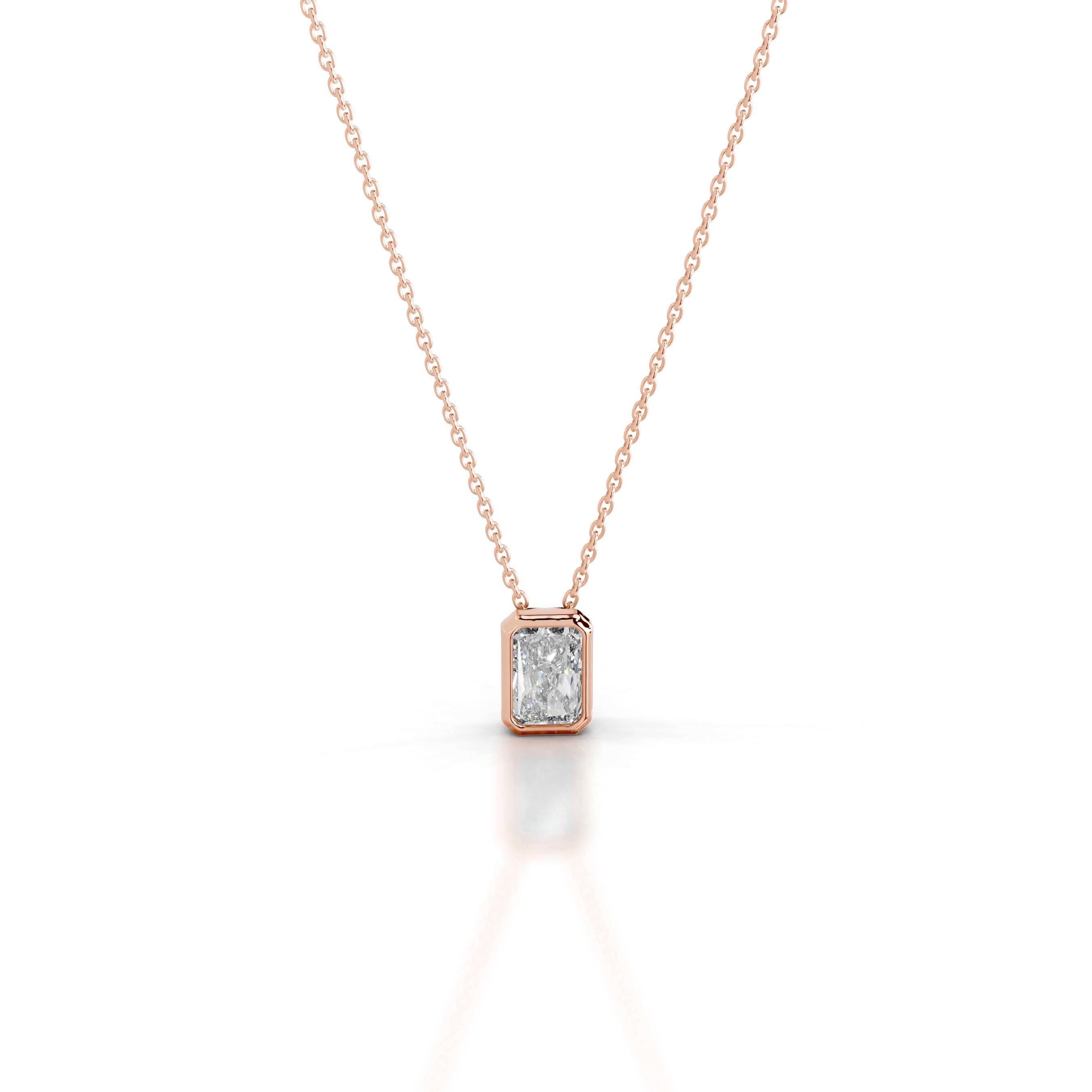 Gianna Lab Grown Diamond Pendant - 14K Rose Gold、mySite、hinf8tx79