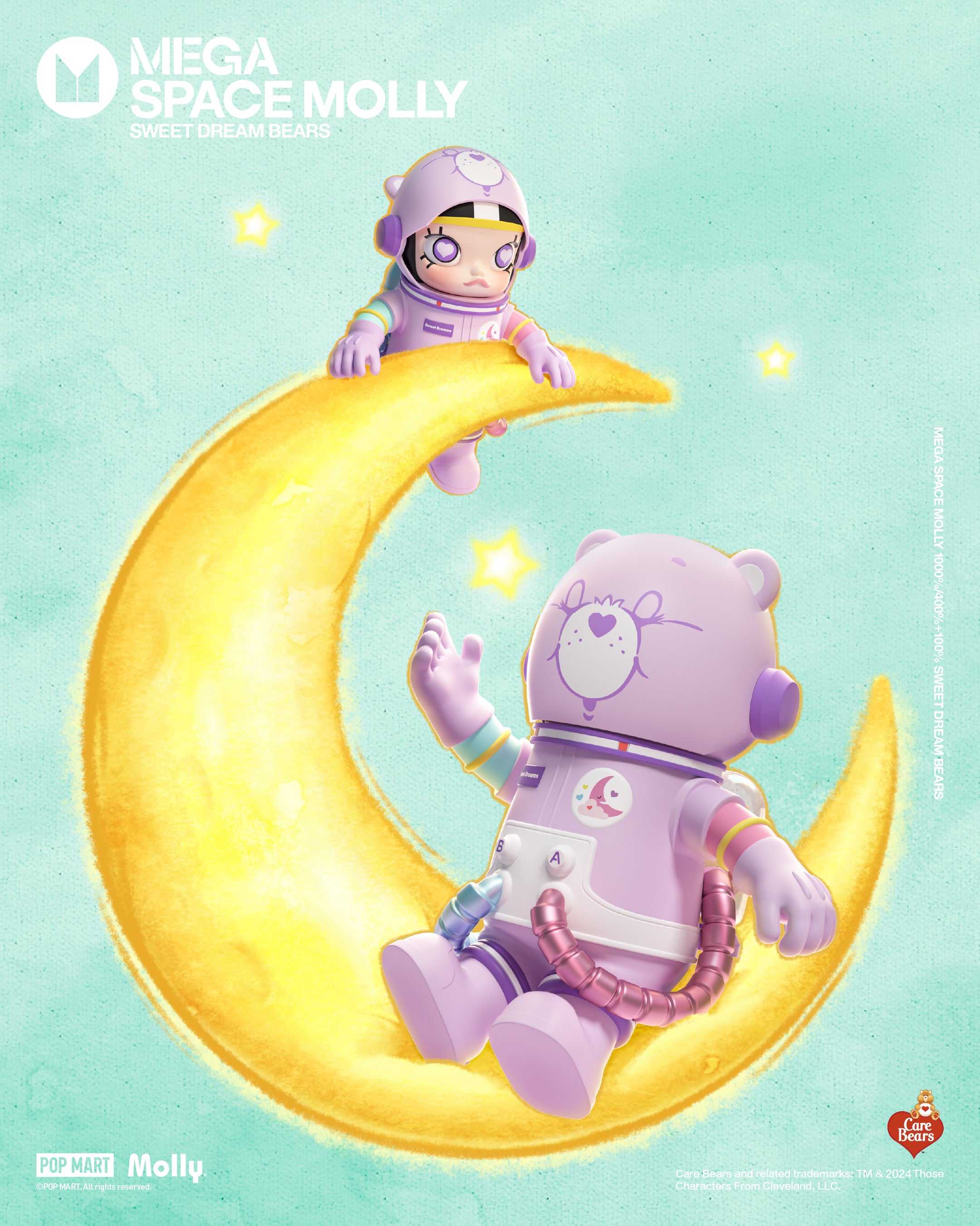  POP MART MEGA SPACE MOLLY 400%+100% Sweet Dream Bears、mySite、greenlandpopulation