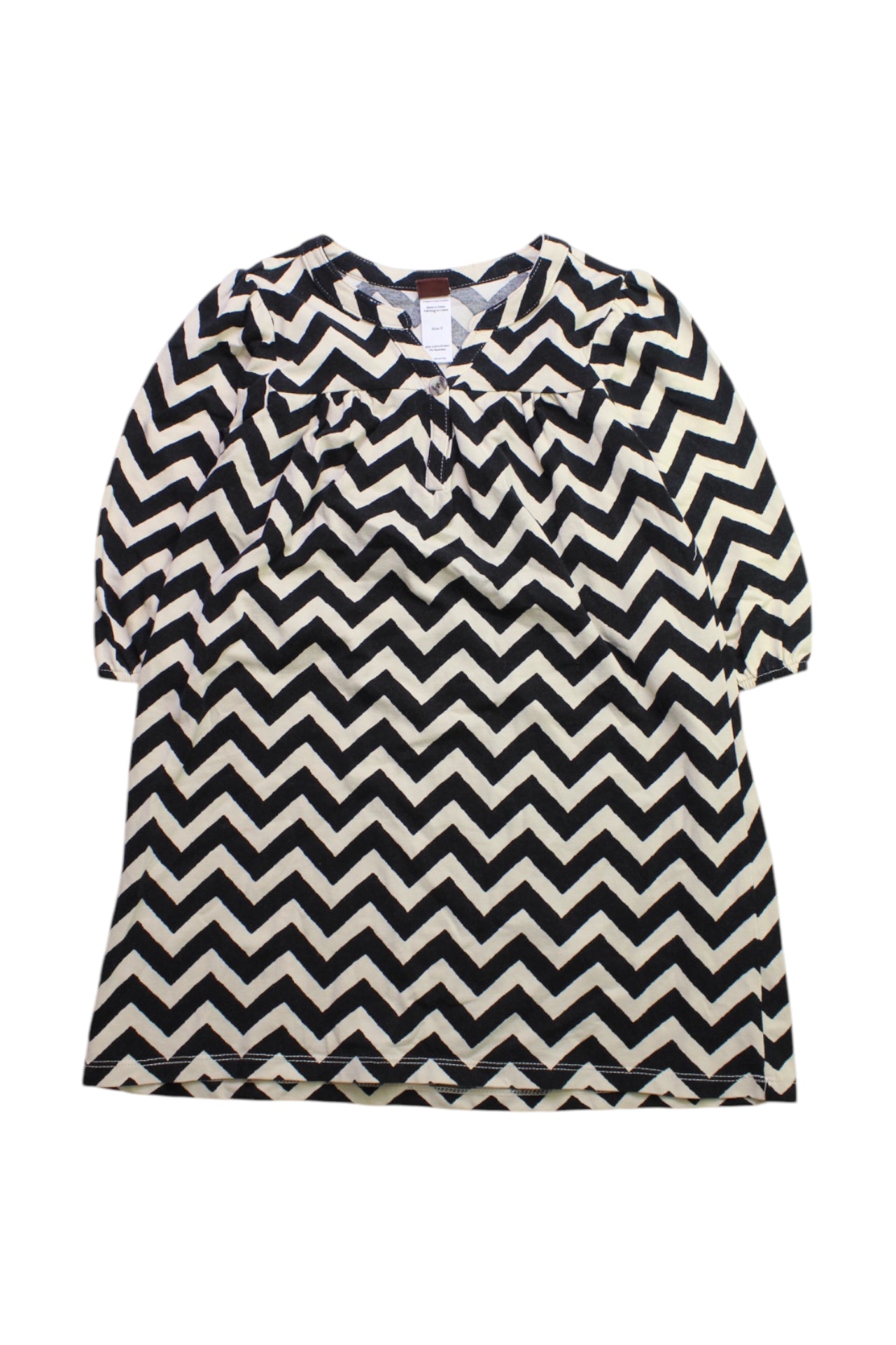 Tea Chevron Pattern Long Sleeve Dress 5T、mySite、g9winljtr