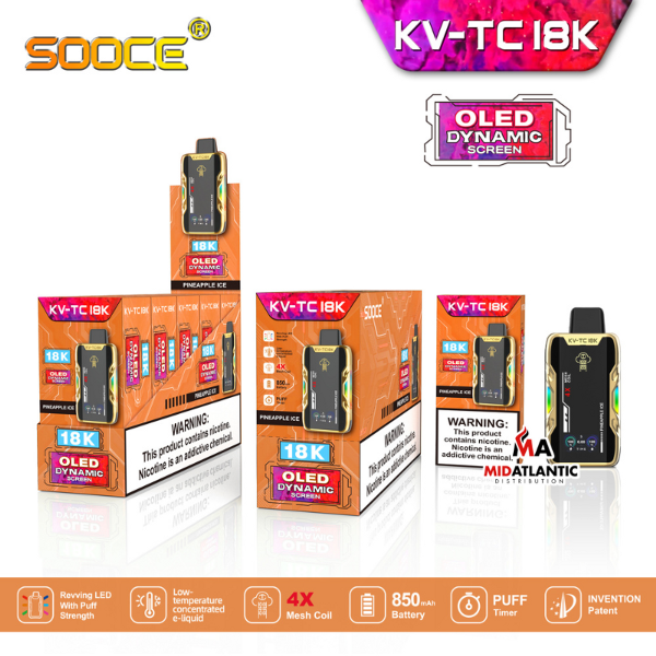 SOOCE KV-TC18K Disposable Vape、mySite、zt4zffjzw