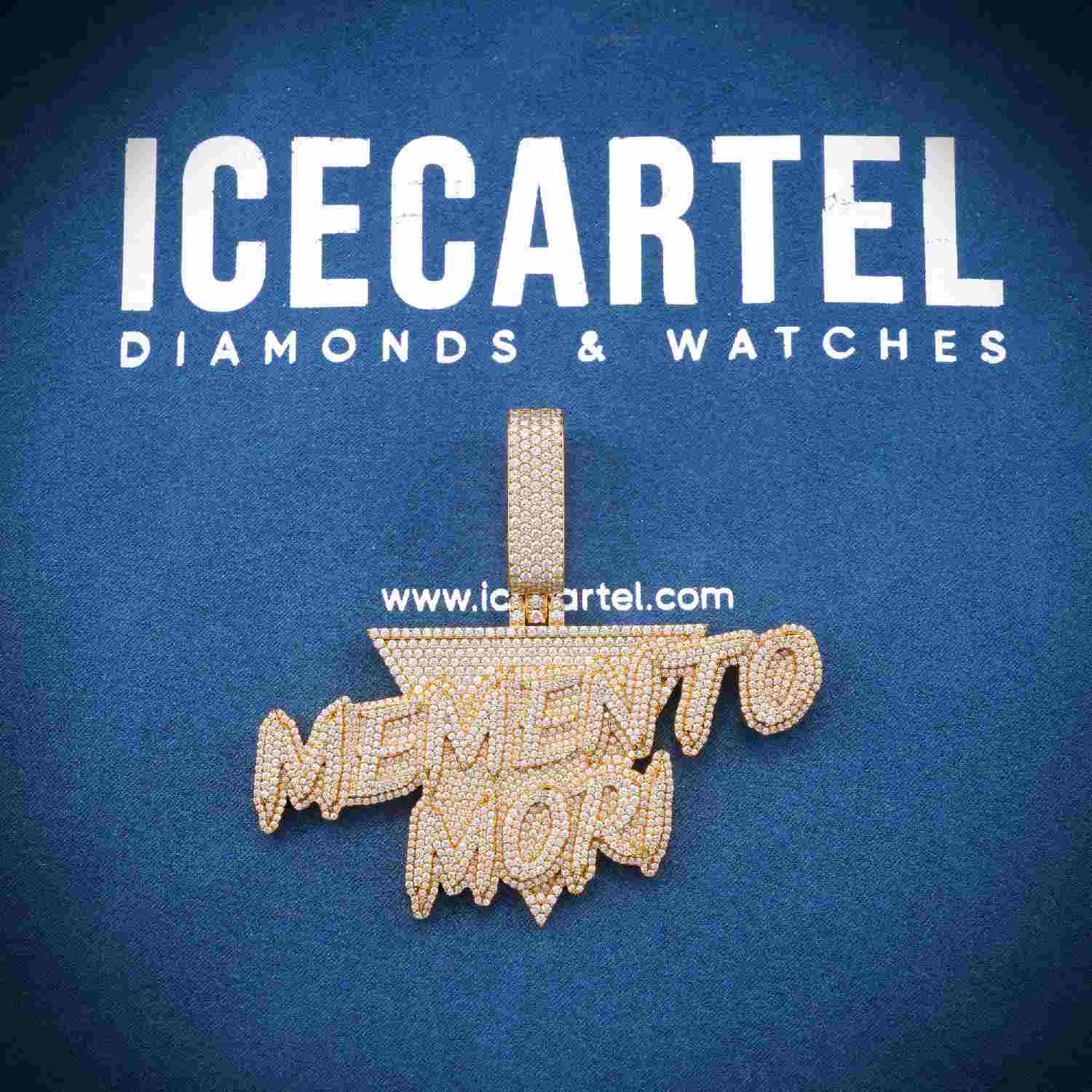 Memento Mori Custom Moissanite Pendant 14K Gold、mySite、hinf8tx79