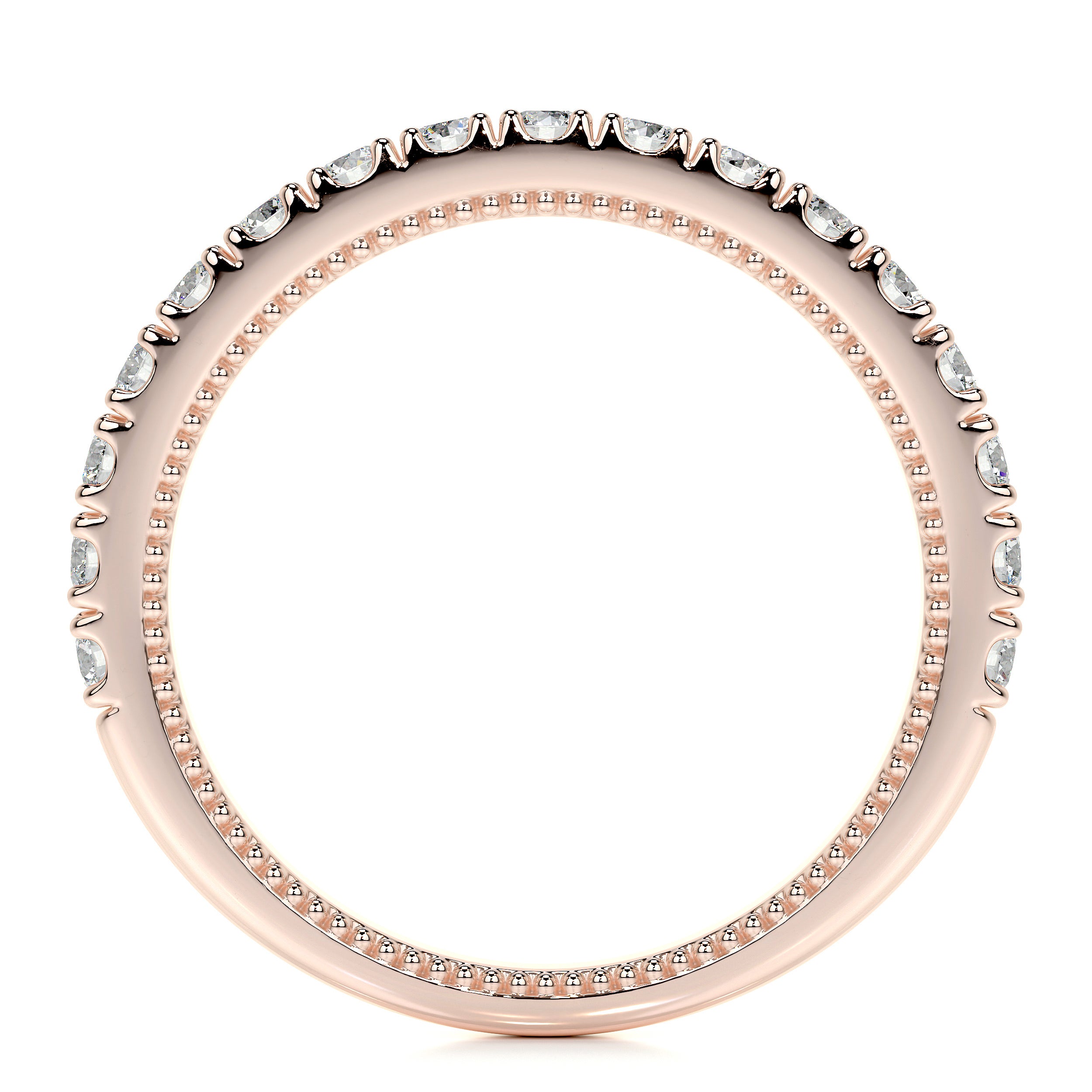 Blair Lab Grown Diamond Milgrain Wedding Ring (0.5 Carat) -14K Rose Gold、mySite、hinf8tx79