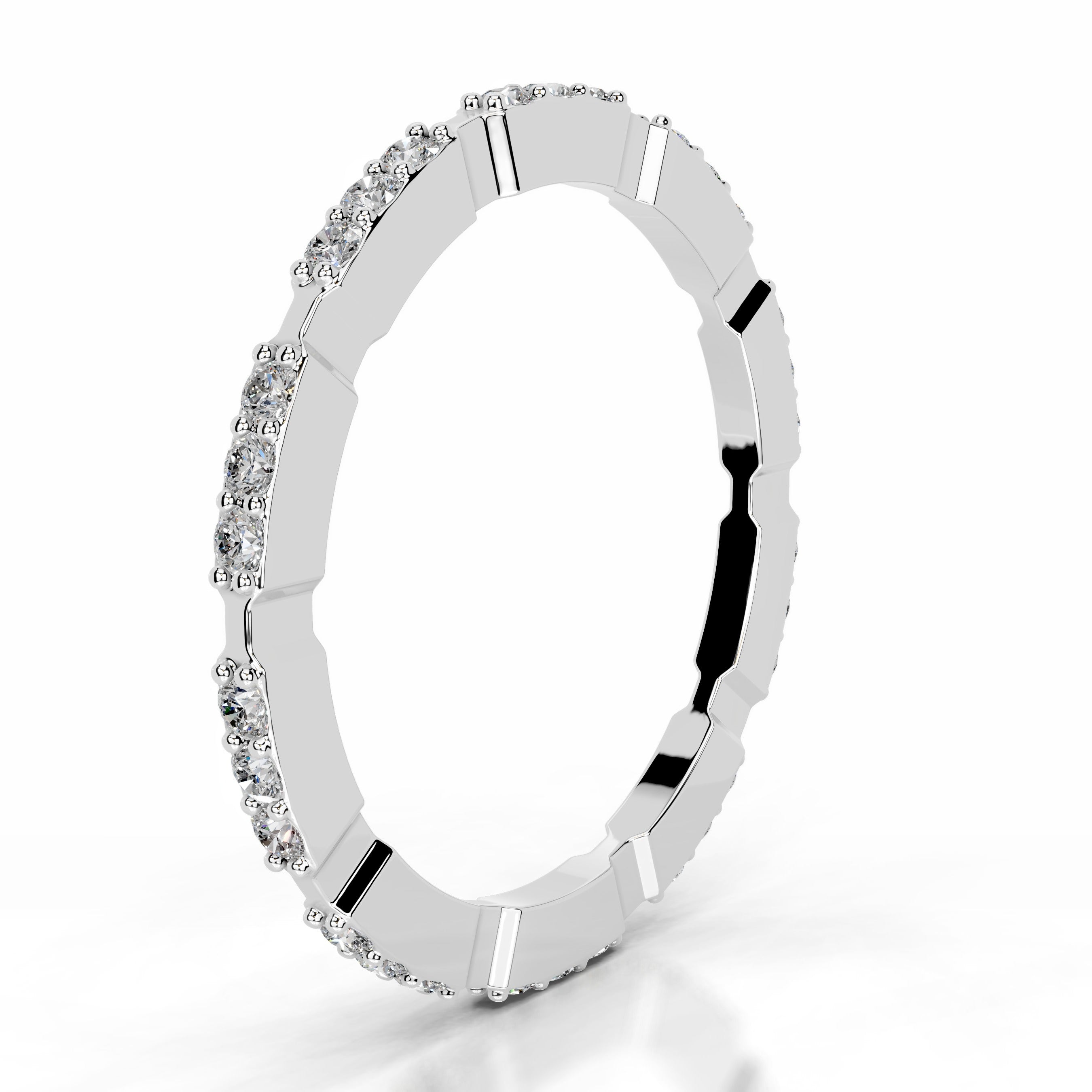 Octavia Lab Grown Diamond Wedding band - 18K White Gold、mySite、hinf8tx79