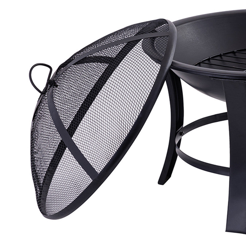 Iron Firepit | Round Design | Black、mySite、camillekostekn