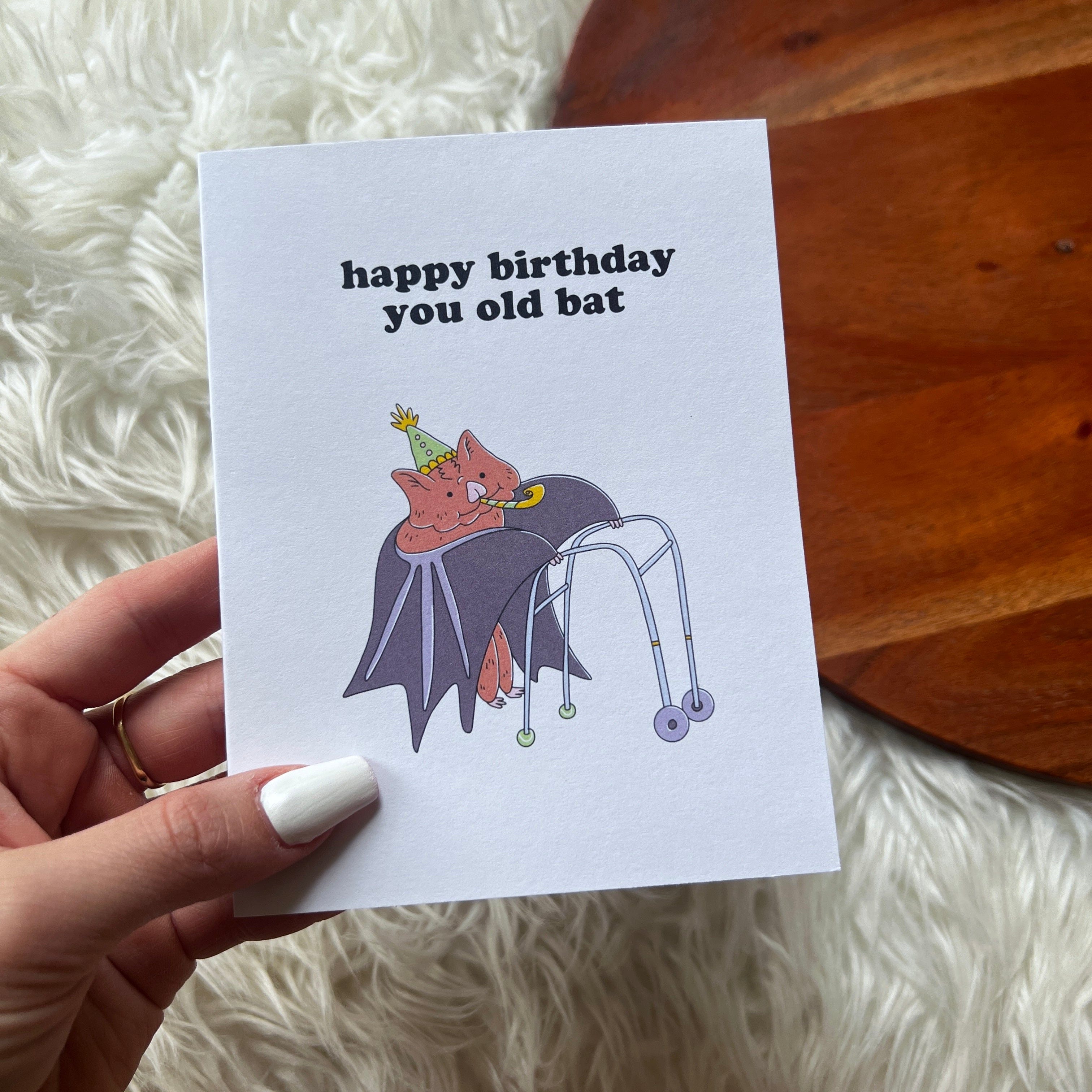  Happy Birthday You Old Bat Birthday Card、mySite、elrpsem3k