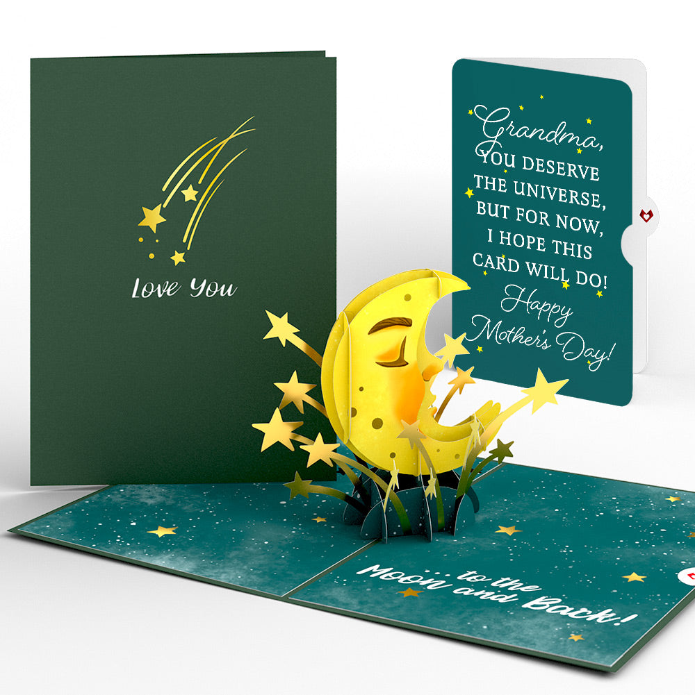 Love You to the Moon and Back Mother's Day Pop-Up Card and Sentiment Set for Grandma、mySite、solidvoid