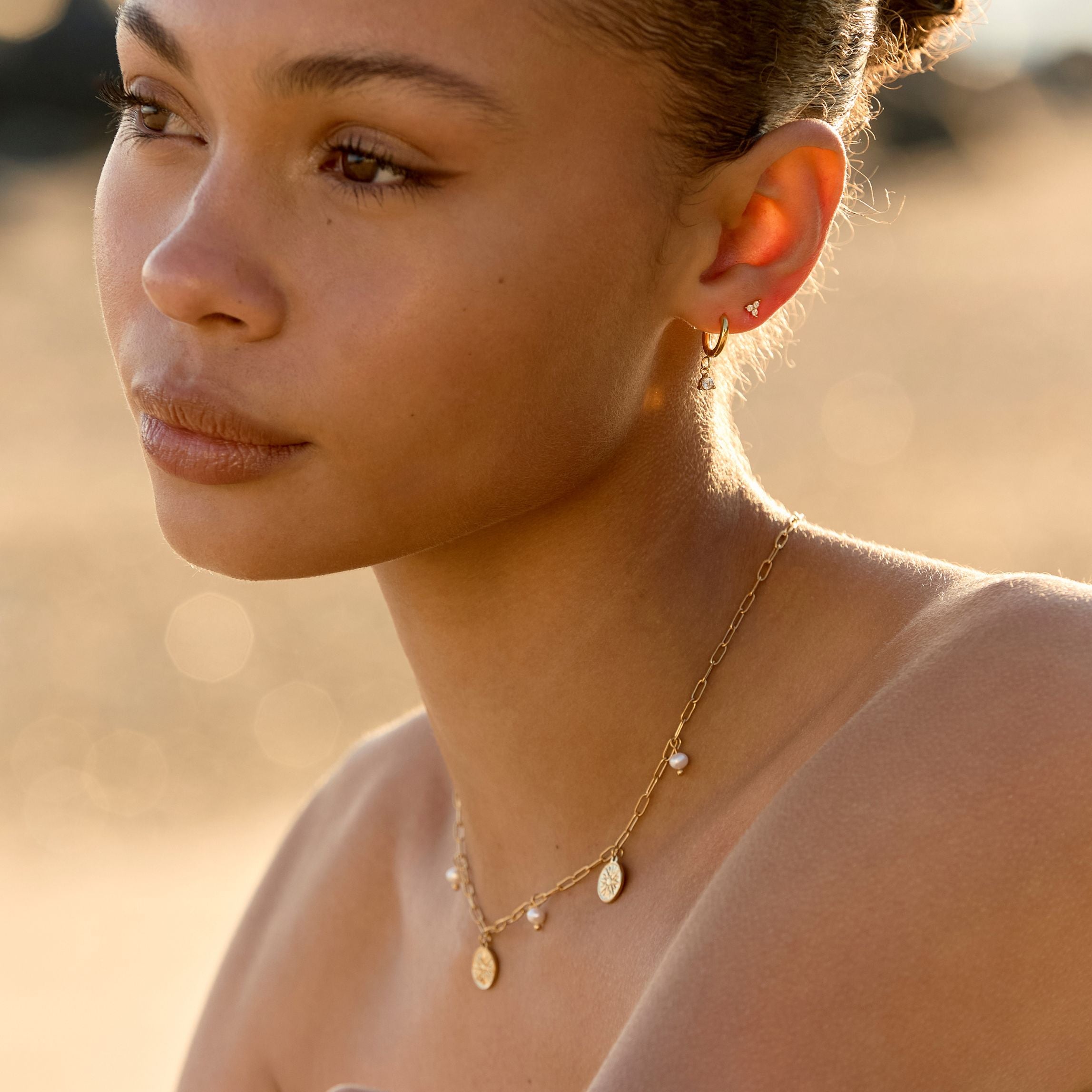 Diamond Drop Hoop Earrings、mySite、hinf8tx79