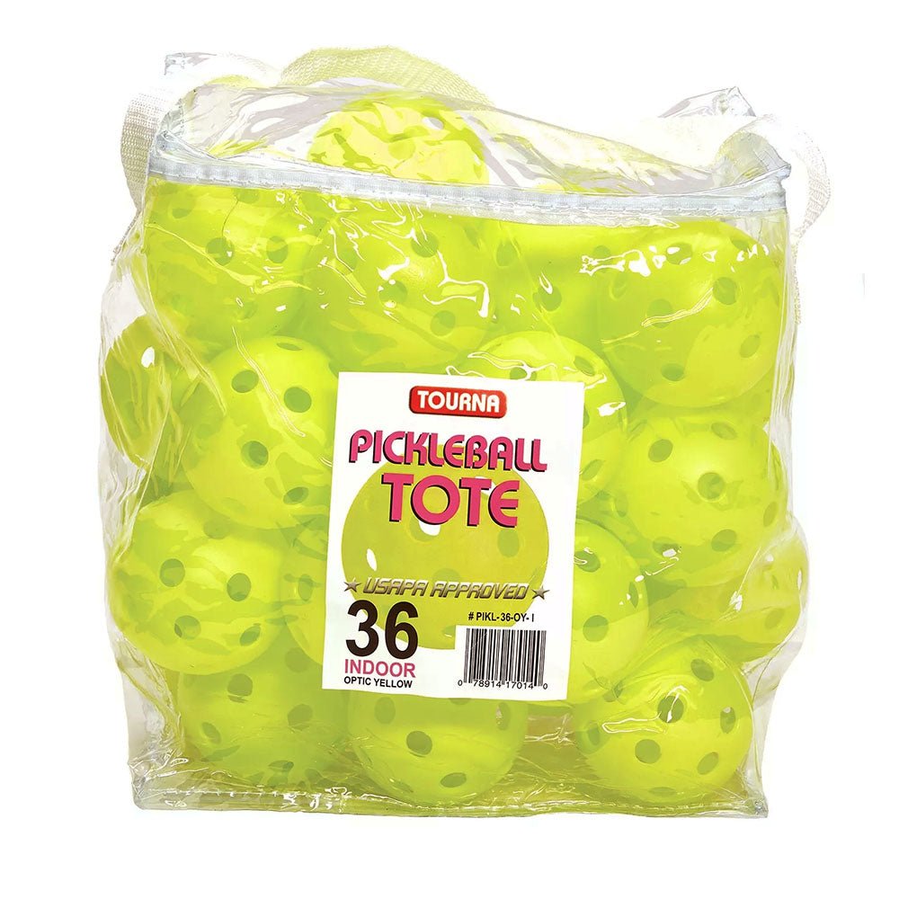 Tourna Strike Indoor Pickleball Balls (Yellow) - Bag of 36