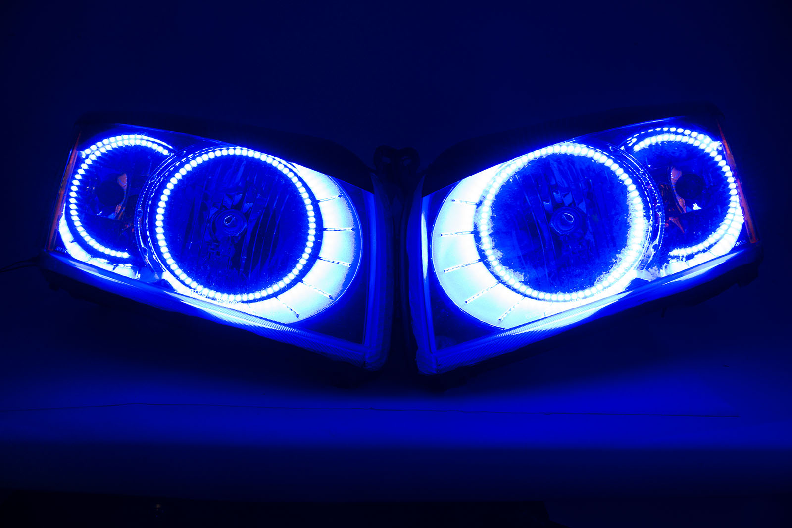2007-2011 Dodge Caliber Headlights w/ ORACLE RGB ColorSHIFT LED Halos + Remote、mySite、nflplayoffbracketp
