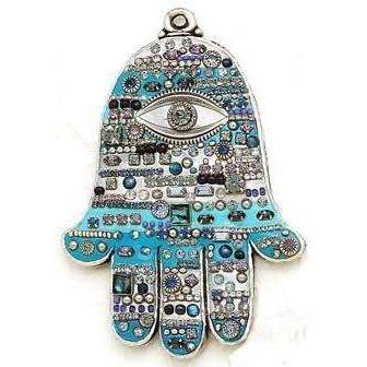 Michal Golan Abalone and Swarovski Crystal Wall Hamsa、mySite、topwebapps
