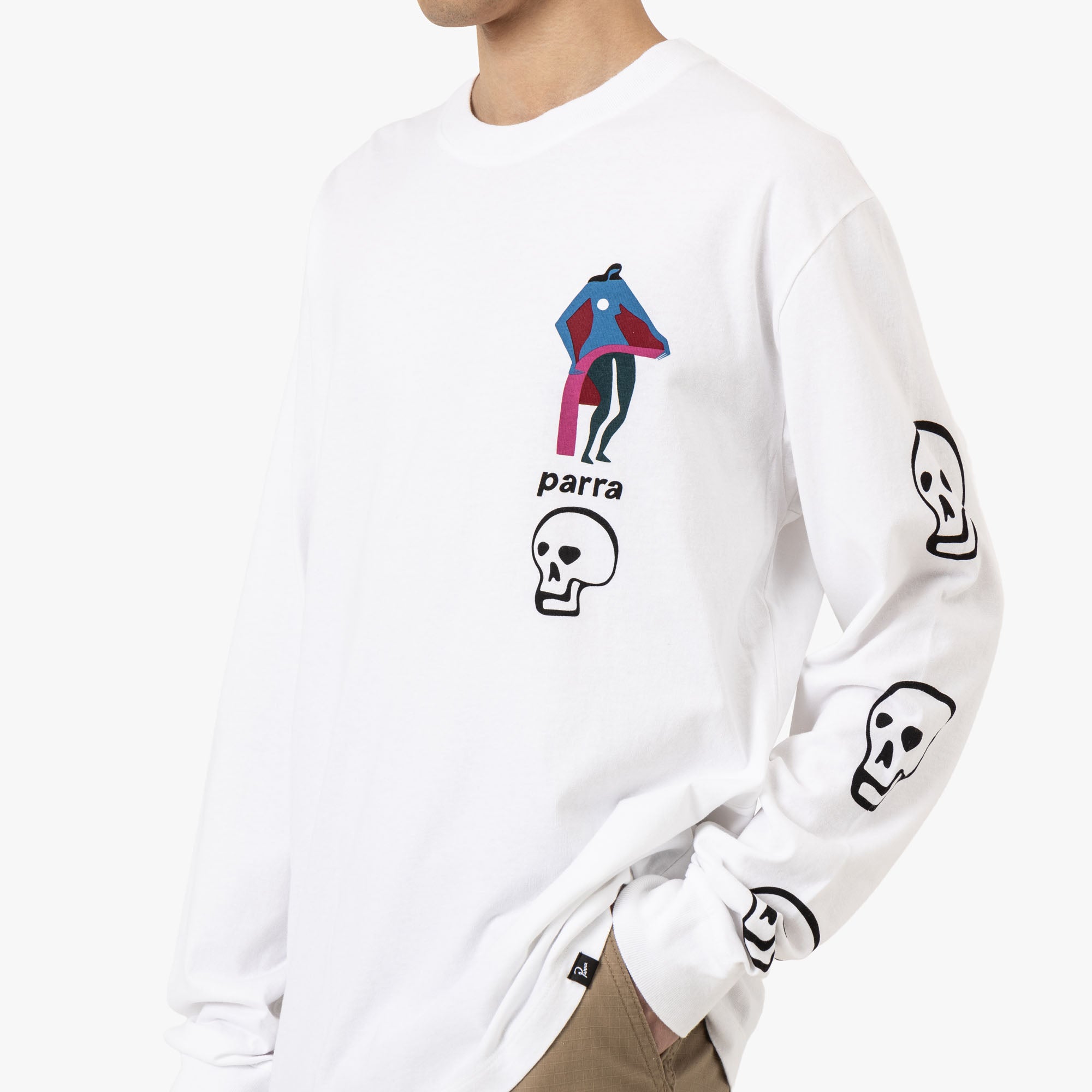  by Parra Lowering the Bar Longsleeve White、mySite、merchandisen