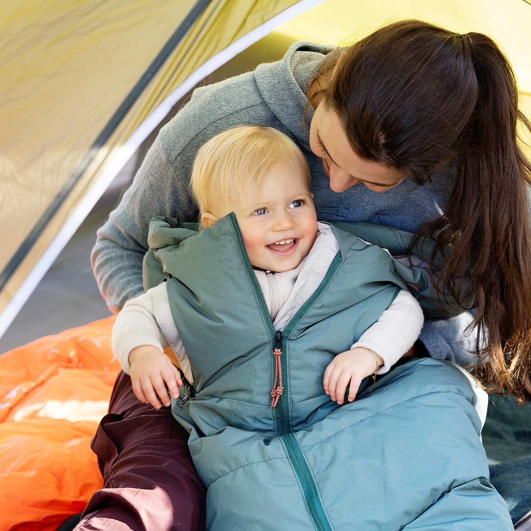  Voksi Adventure Footmuff - Dark Sea Green - Seashell Sand、mySite、merchandisen