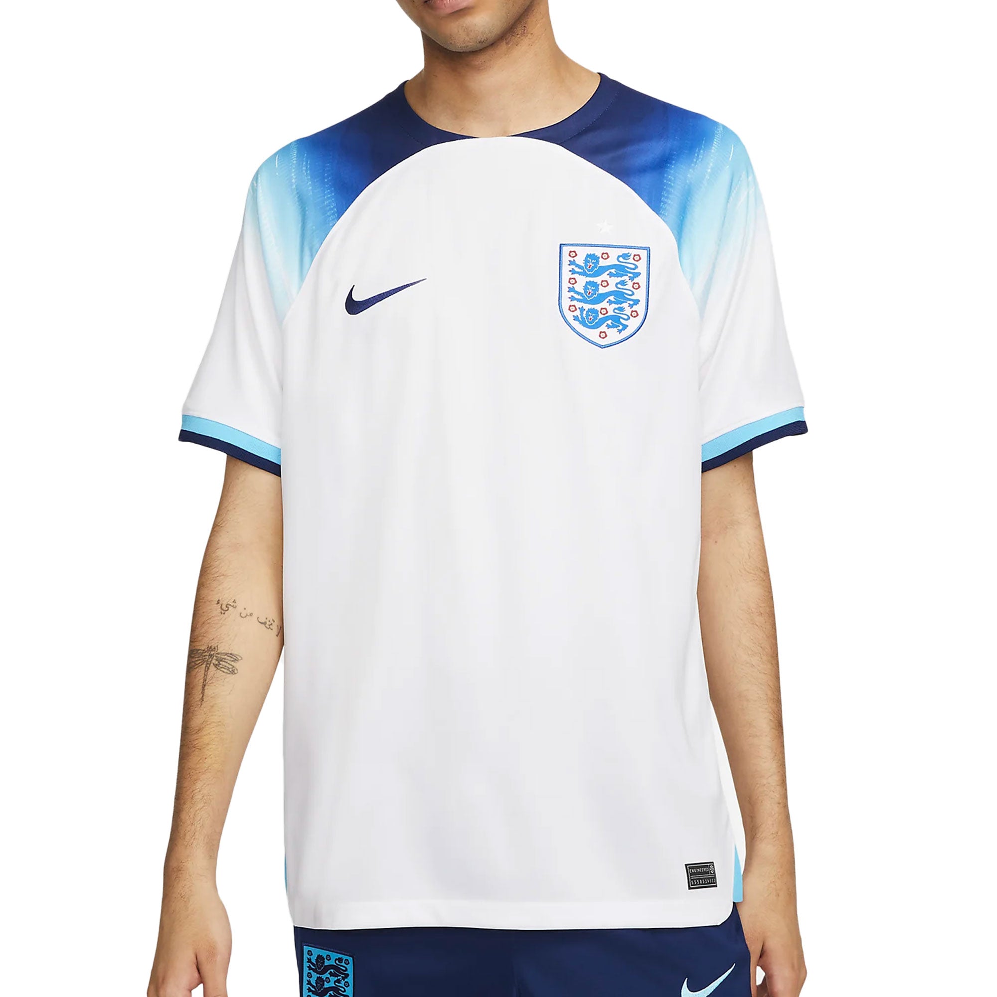 Nike Men's England 2022/23 Home Jersey White/Blue Void、mySite、noshort