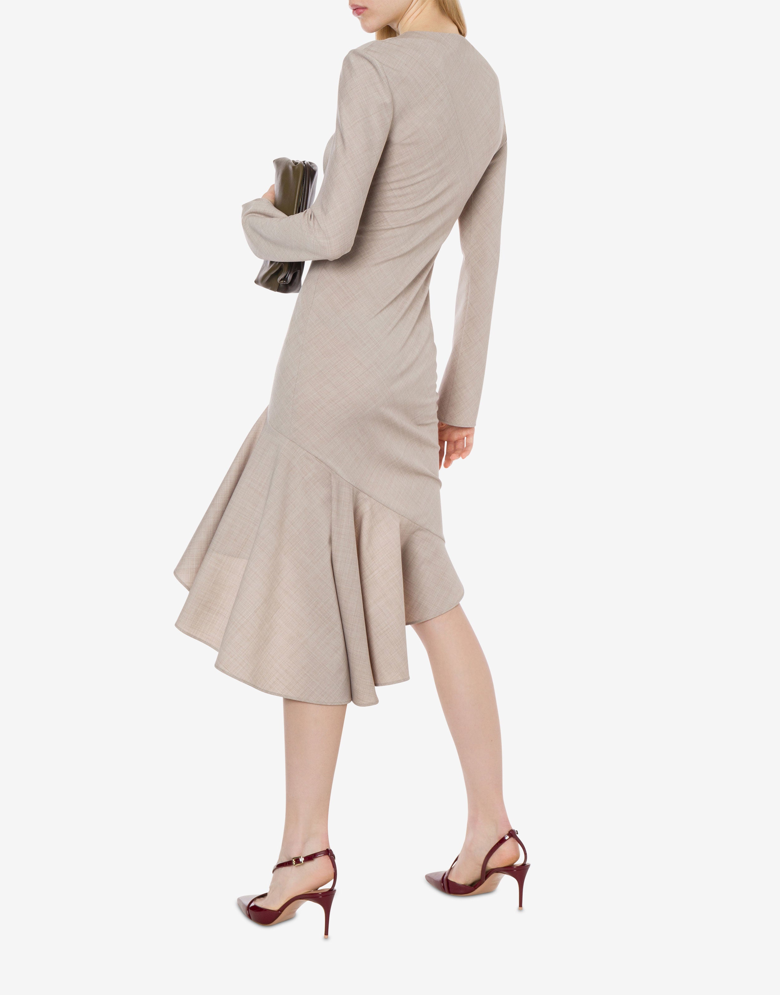 Abito asimmetrico in tropical wool、mySite、aoinhome